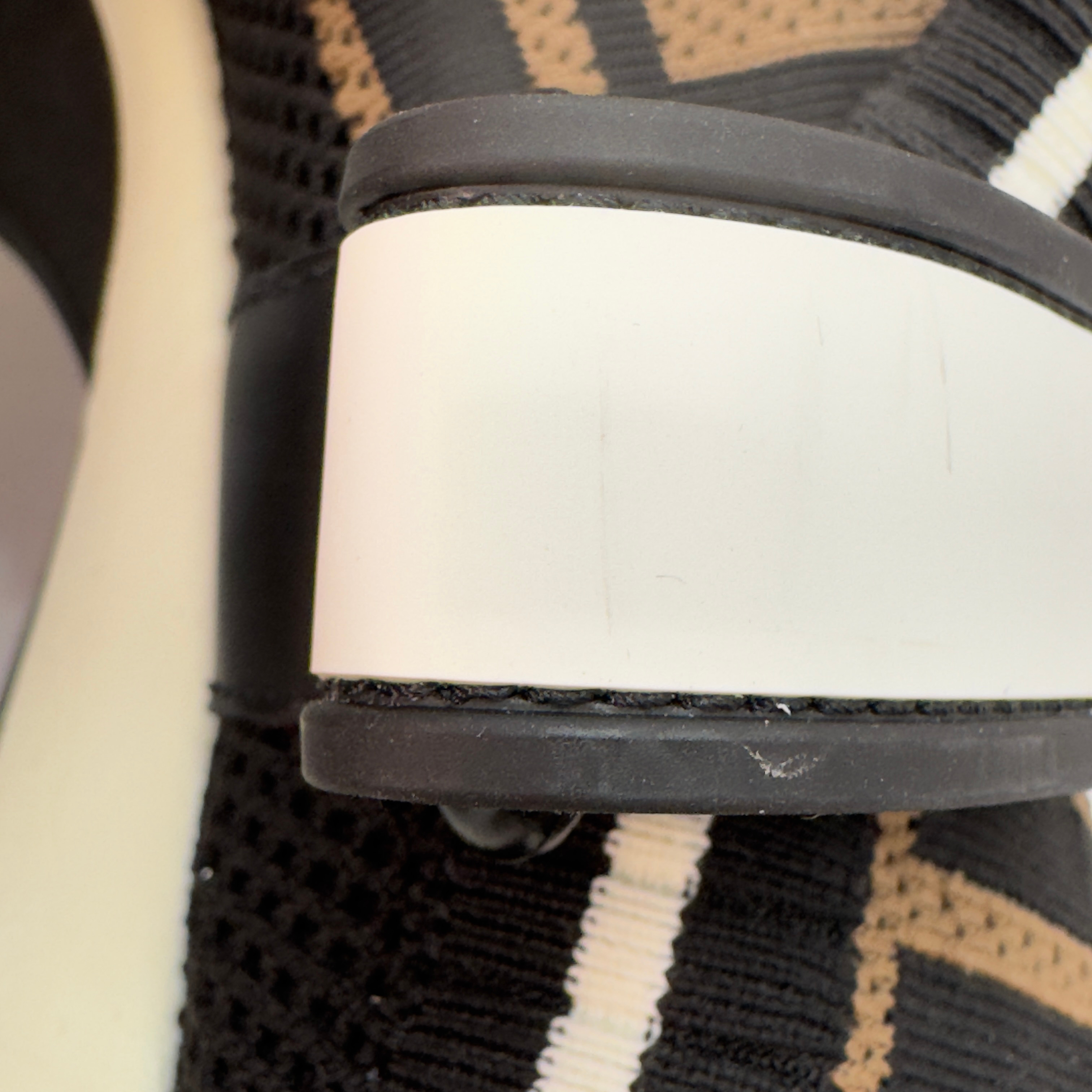 Fendi Stretch Yarn FF Stiff Band Rockoko Sneakers 38