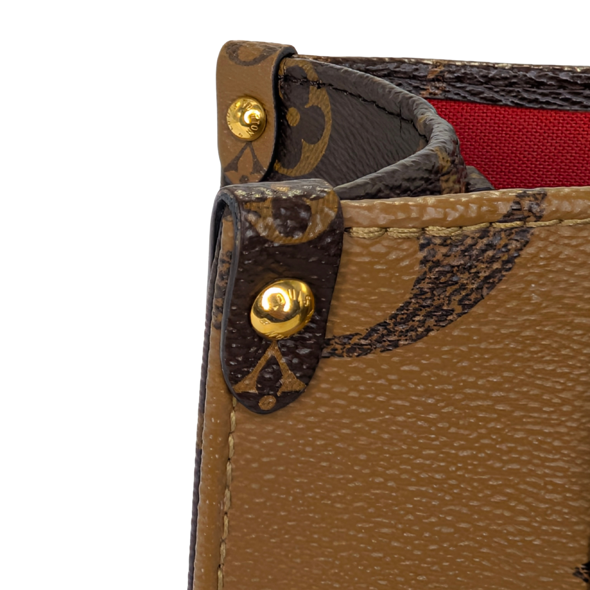 Louis Vuitton OnTheGo PM Monogram Handbag Brown