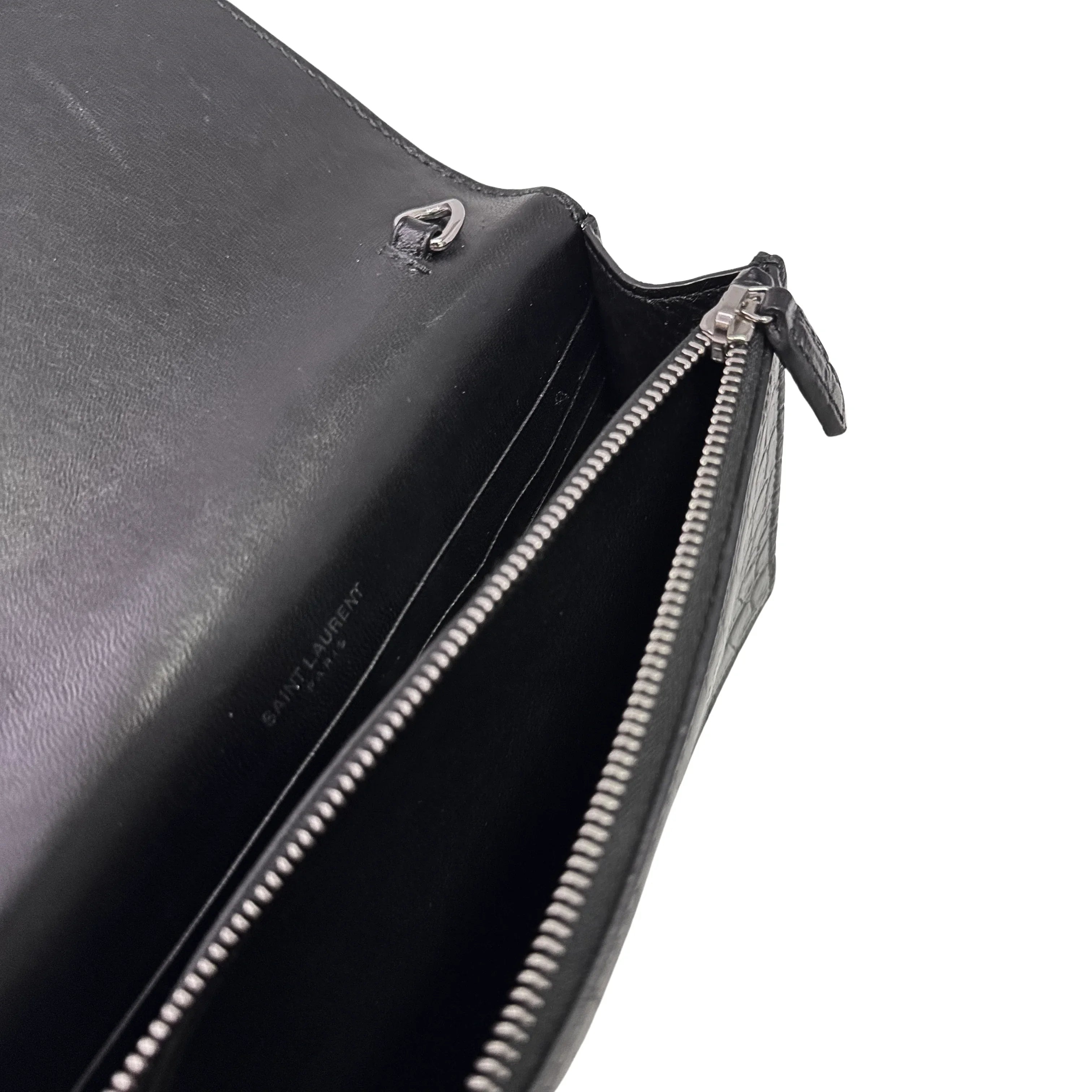 Saint Laurent Kate Shoulder Bag Leather Black - Lost Designer