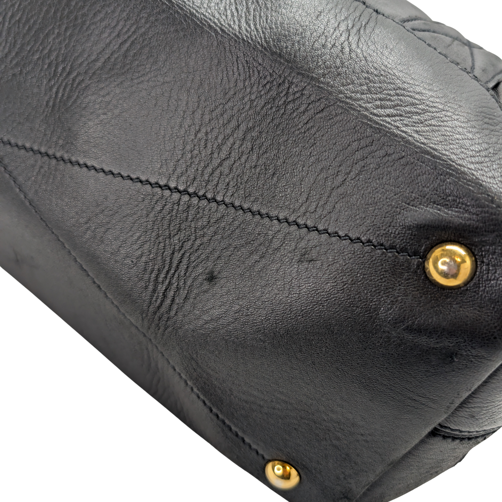 Miu Miu Matelasse Tote Bag Black - Lost Designer