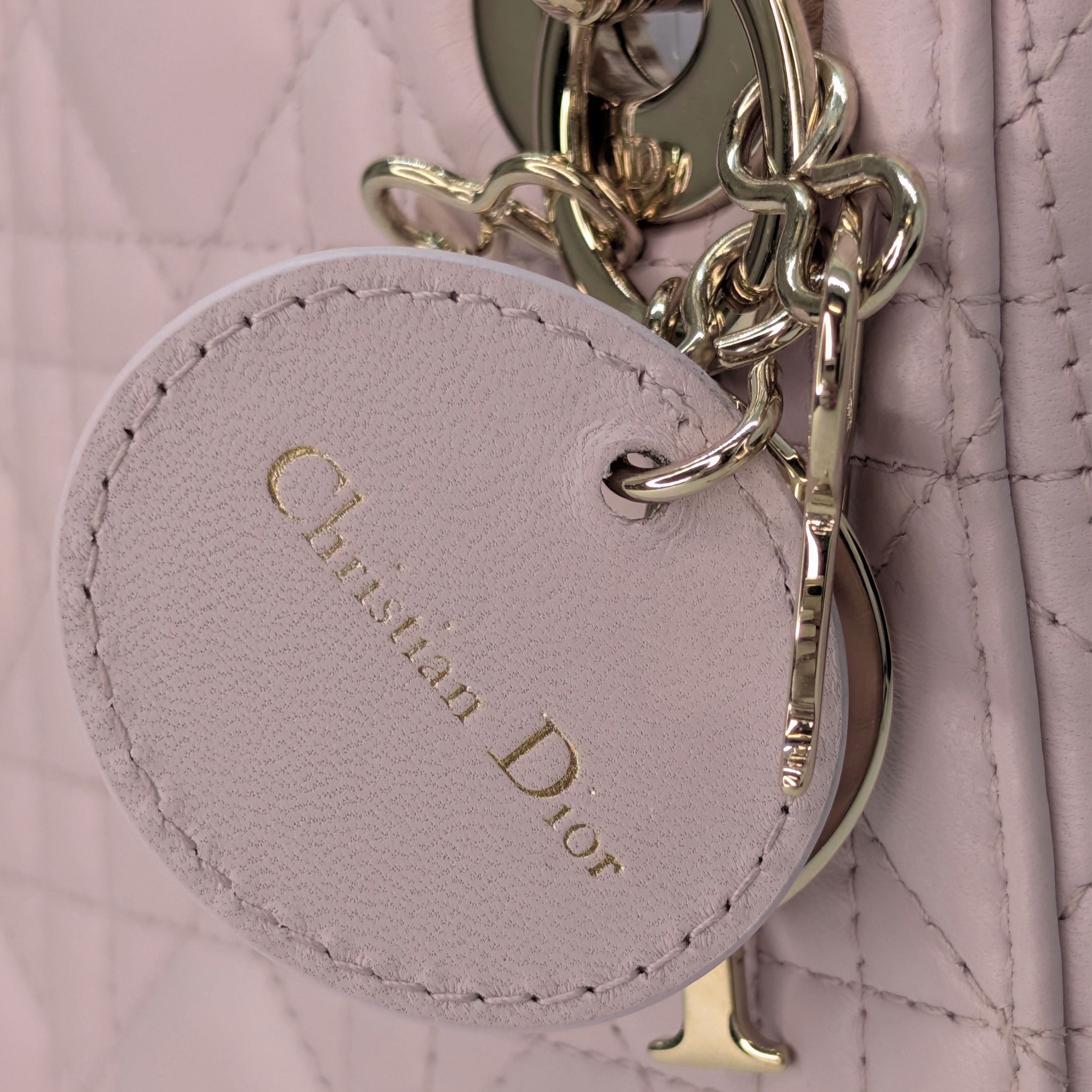 Dior Lady DIor Mini Cannage Powder Pink Bag