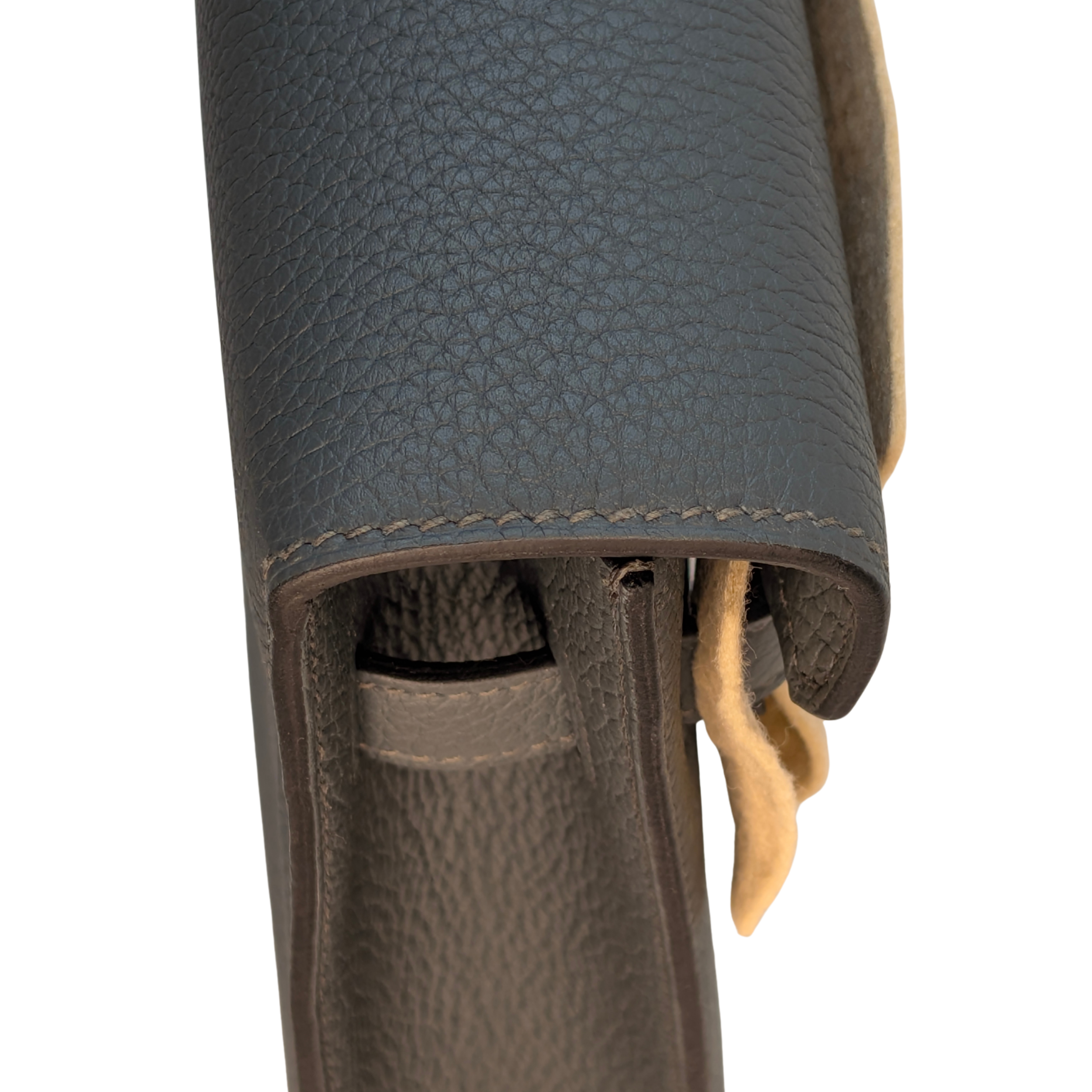 Hermès Kelly Dépêches 36 Briefcase Bag Bleu Orage Togo SHW Z Stamp