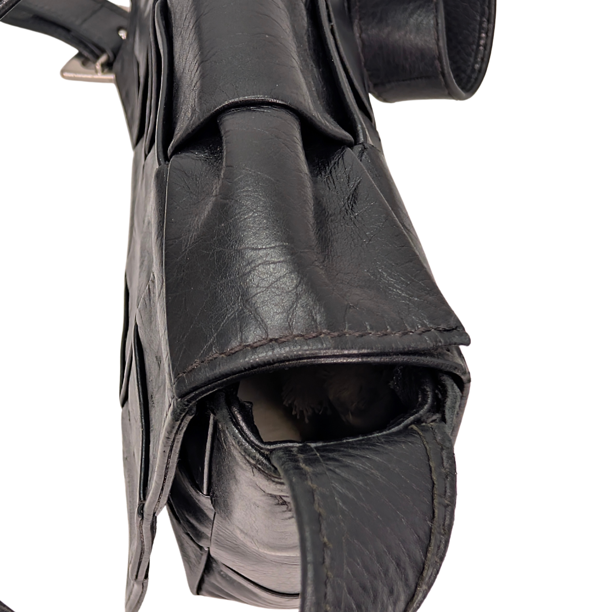 Bottega Veneta Intrecciato Cassette Bag Black