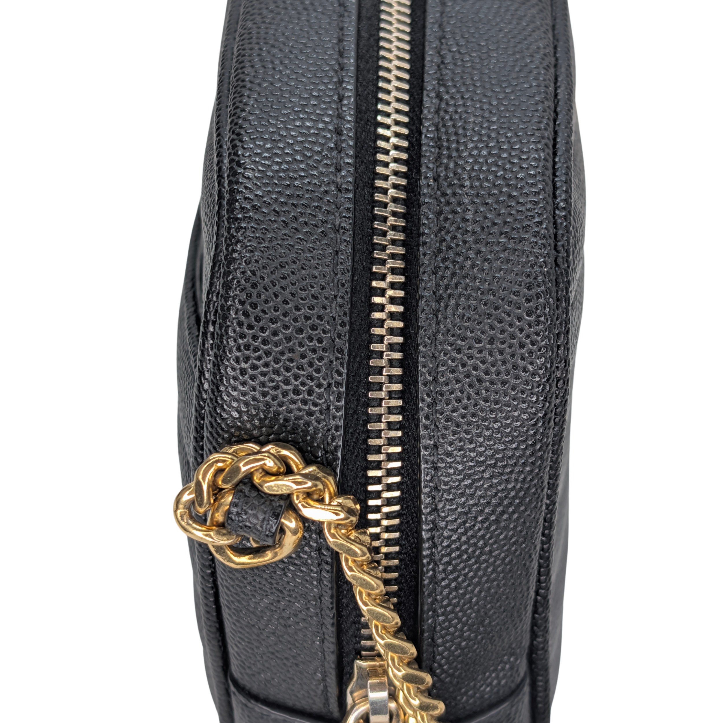 Saint Laurent Lou Mini Grain Leather Camera Bag GHW