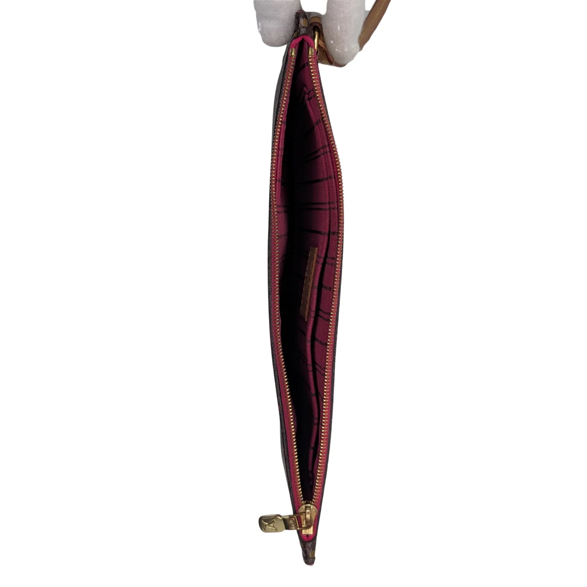 Louis Vuitton Neverfull Monogram Pouch Brown - Lost Designer