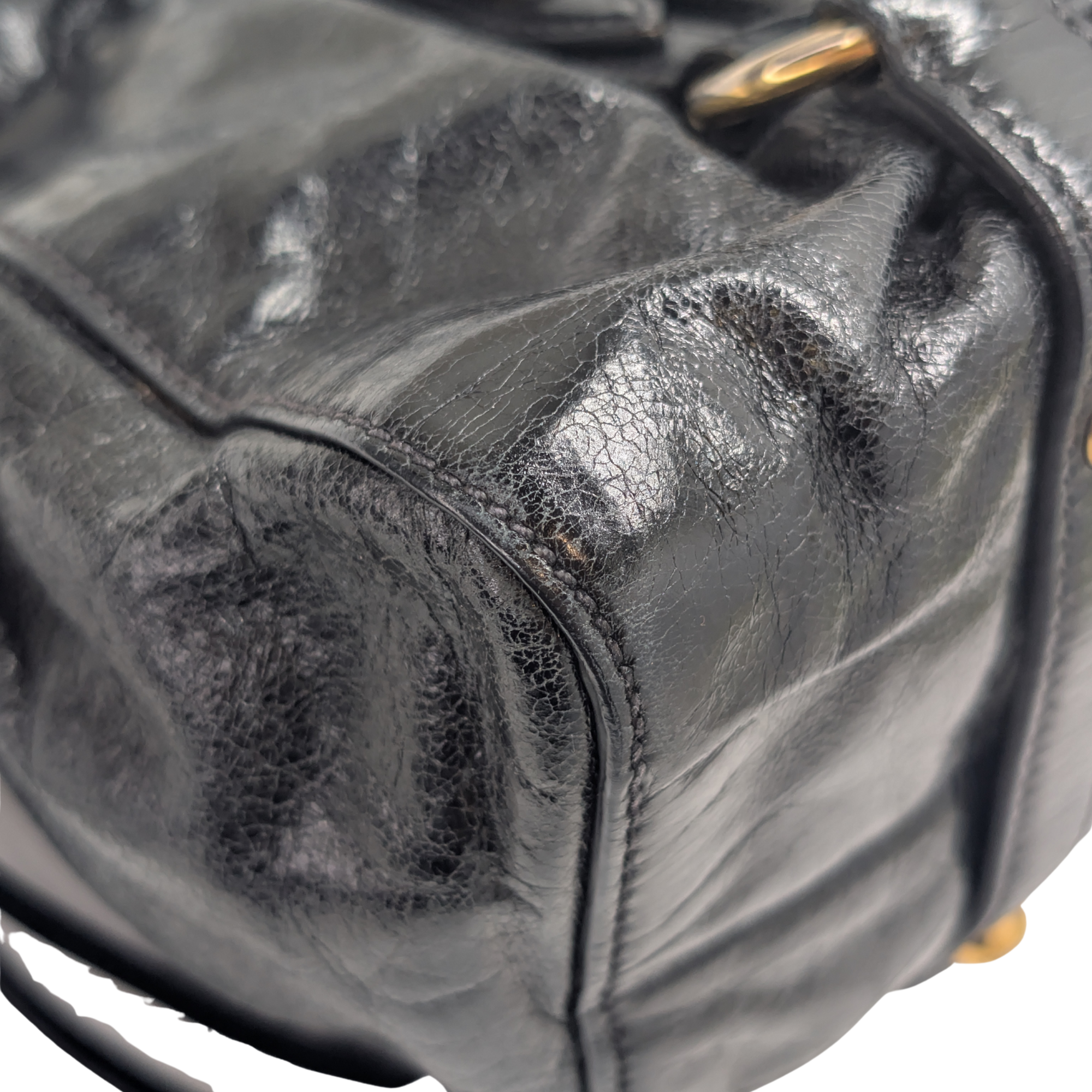 Miu Miu Vitello Crossbody Bag Black