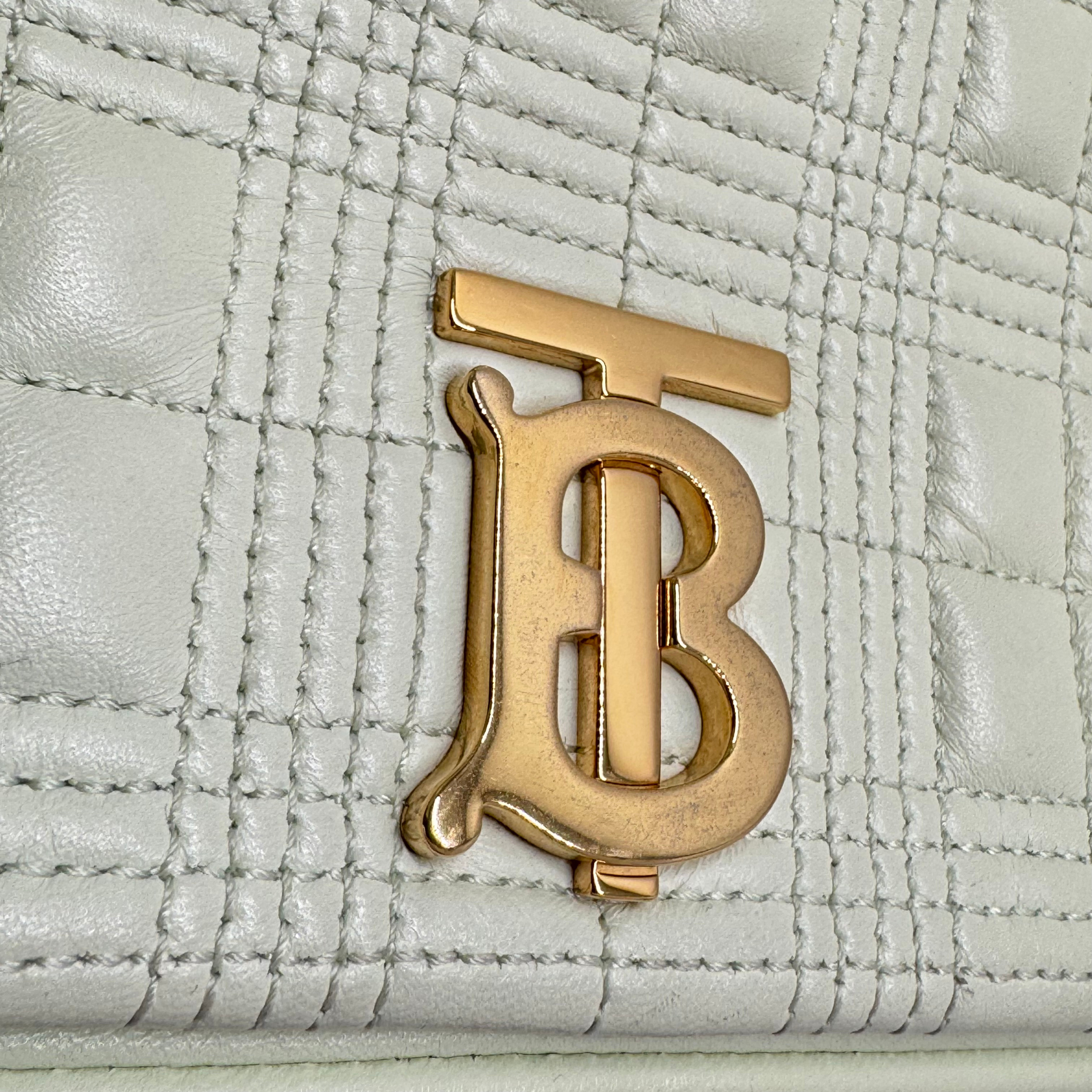 Burberry Lola Crossbody Bag Leather Green