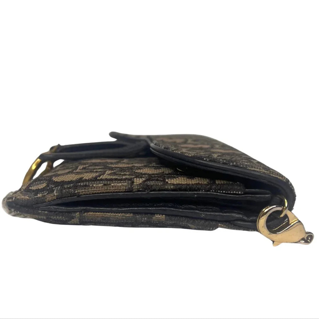 Dior Saddle Wallet on Chain Oblique Jacquard Crossbody Bag