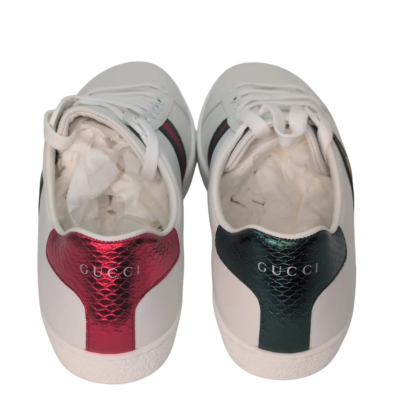 Gucci Ace Sneakers With Bae White 40.5 - Lost Designer