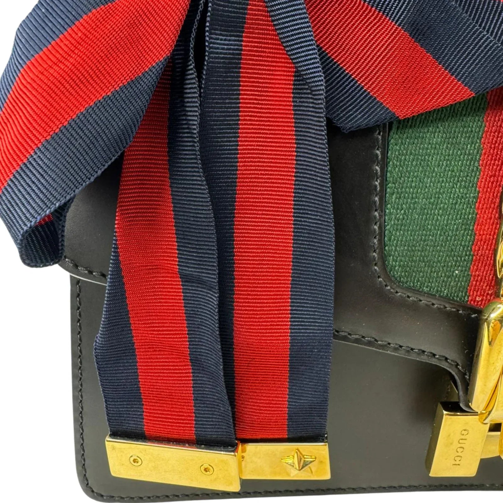 Gucci Small Sylvie Leather Black - Lost Designer