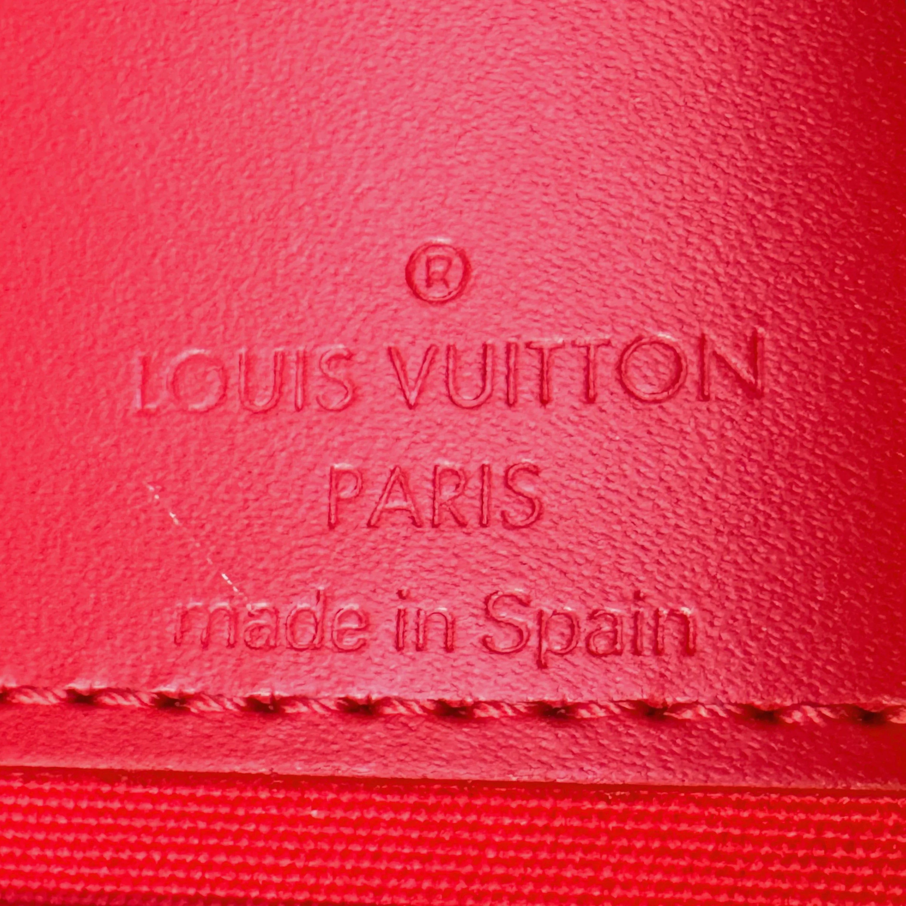 Louis Vuitton Epi Honfleur Castillan Red Shoulder Bag