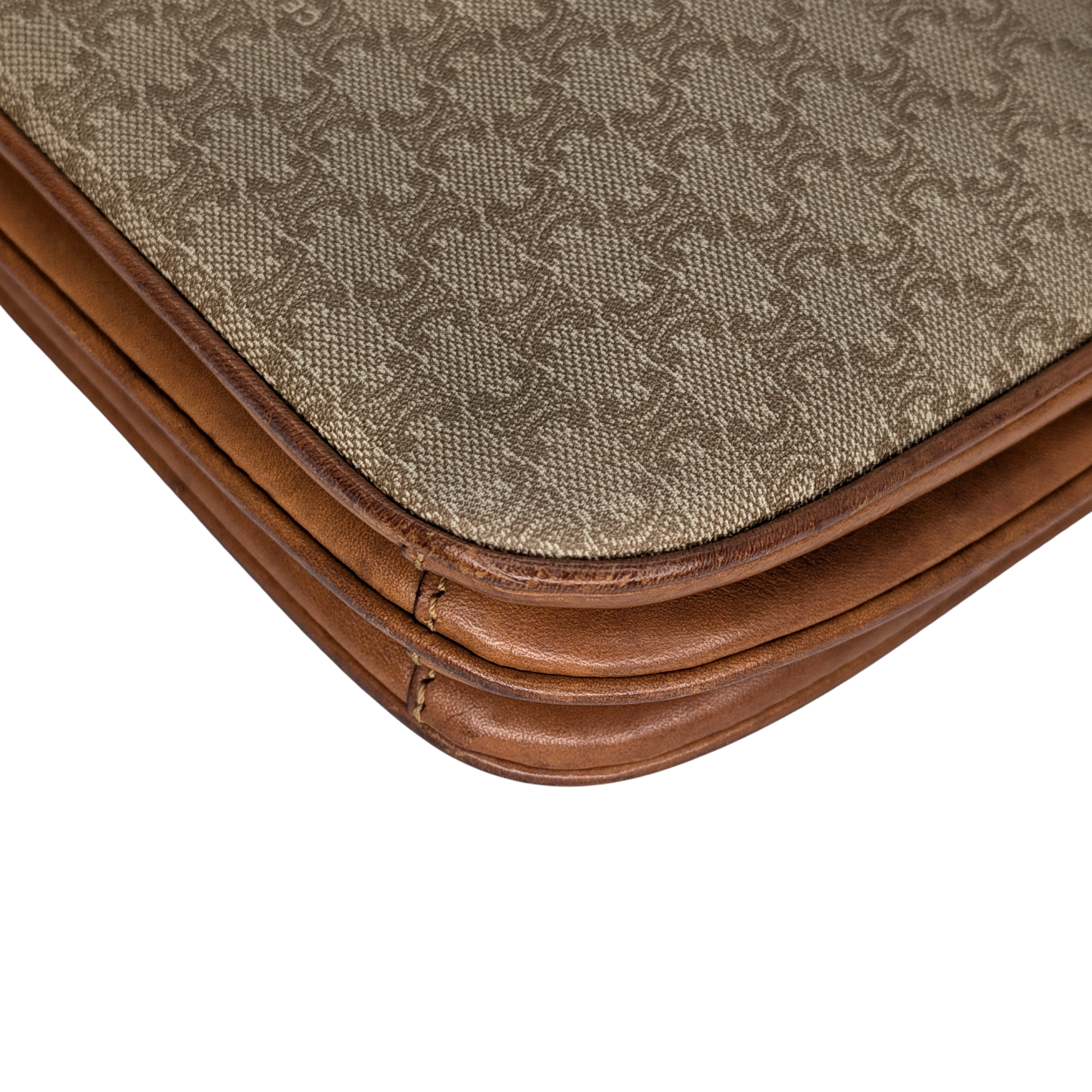 Celine Macadam Shoulder Bag Beige