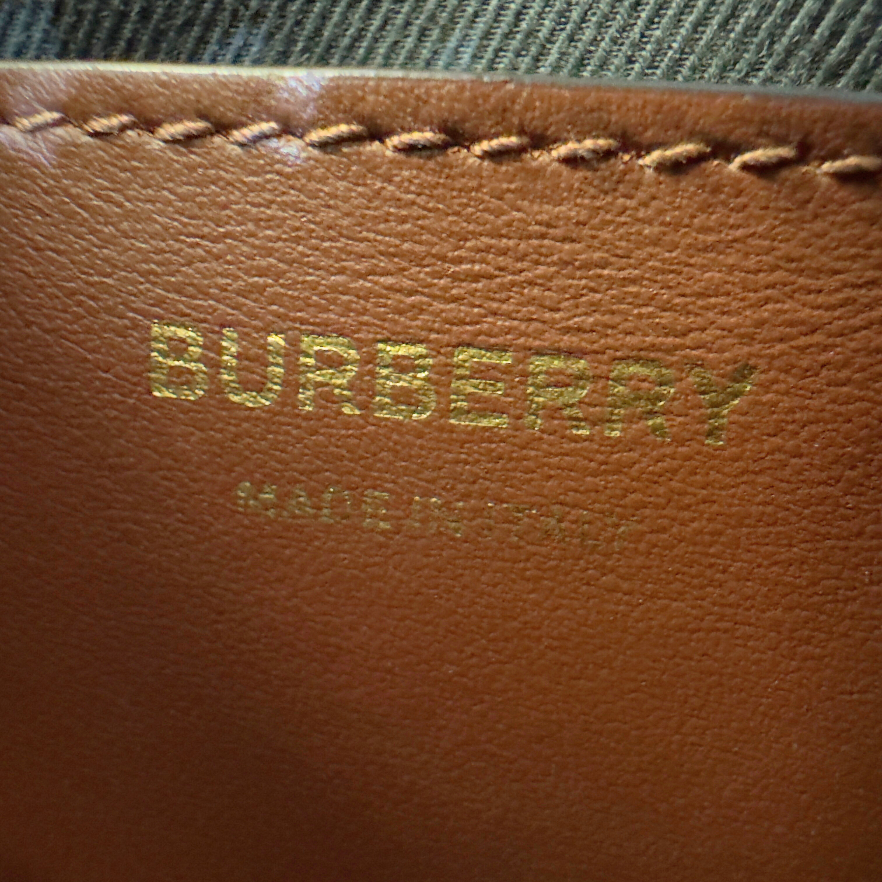 Burberry TB Small Check Bucket Bag Brown