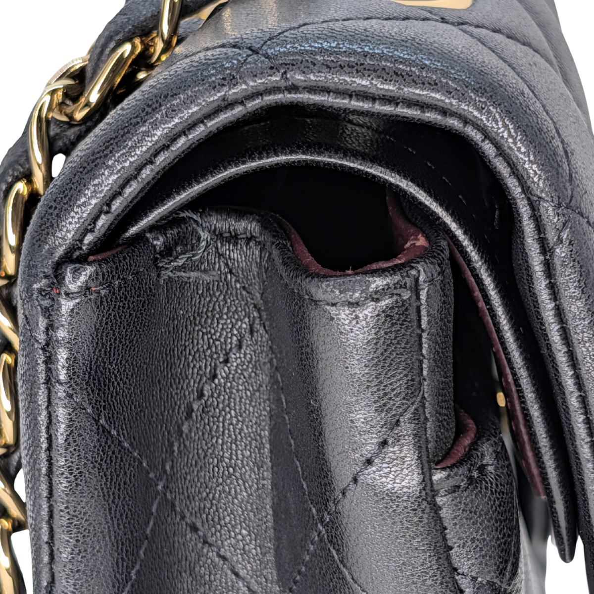 Chanel Small Classic Double Flap Bag Lambskin Black GHW
