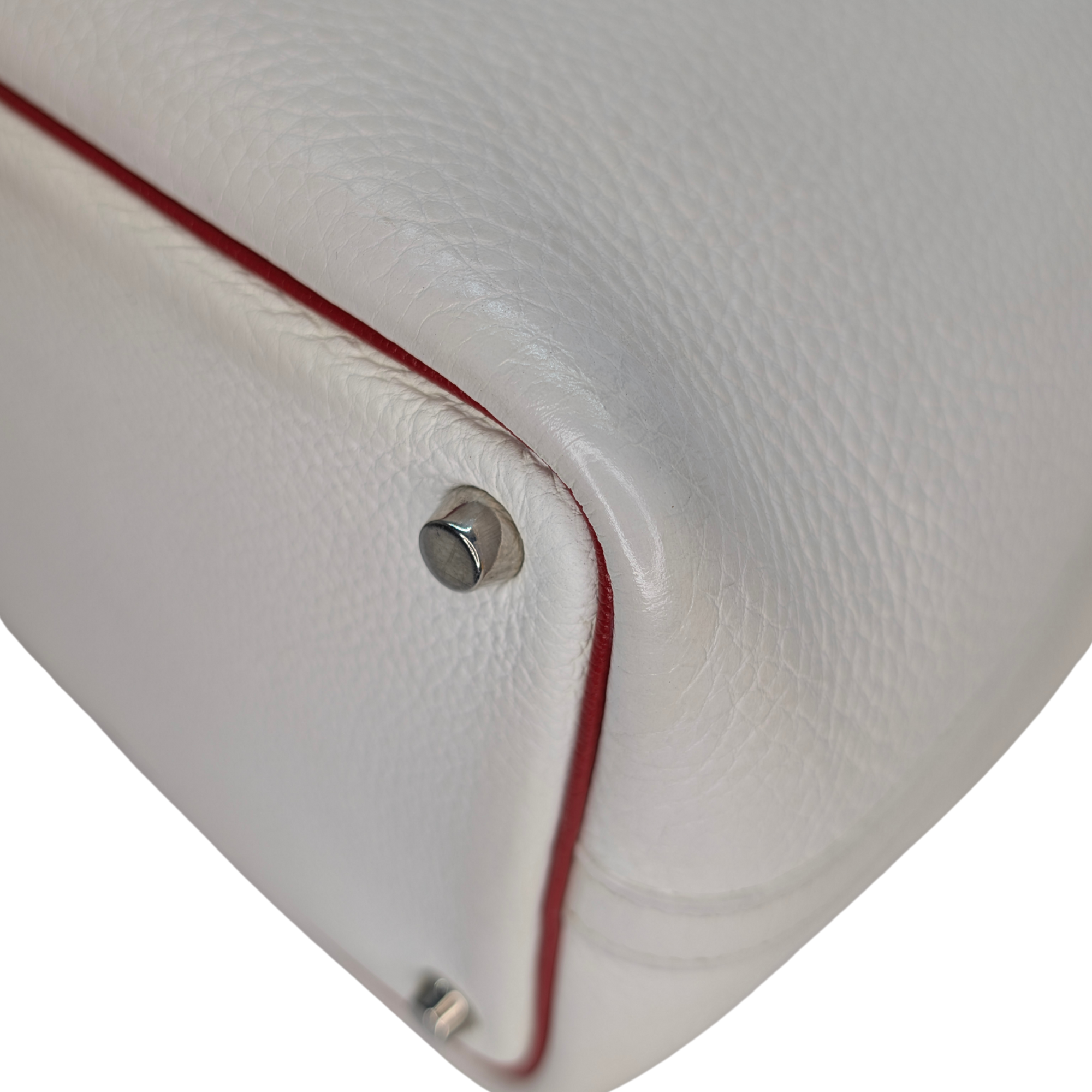 Hermès Picotin Lock PM 18 Bag Stamp J Beton/White