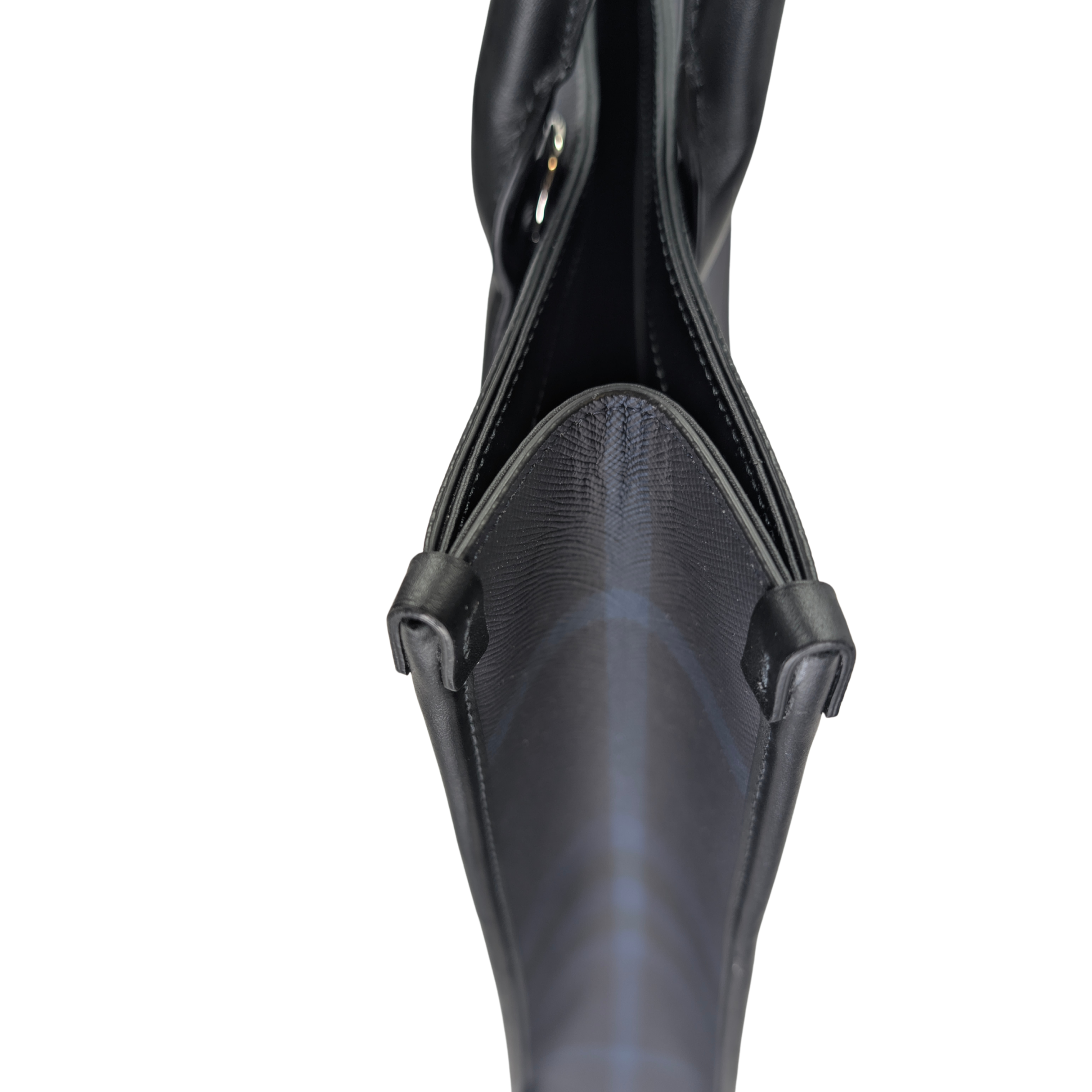 Burberry Slim Vertical Denny Tote Bag In Navy Check Pattern