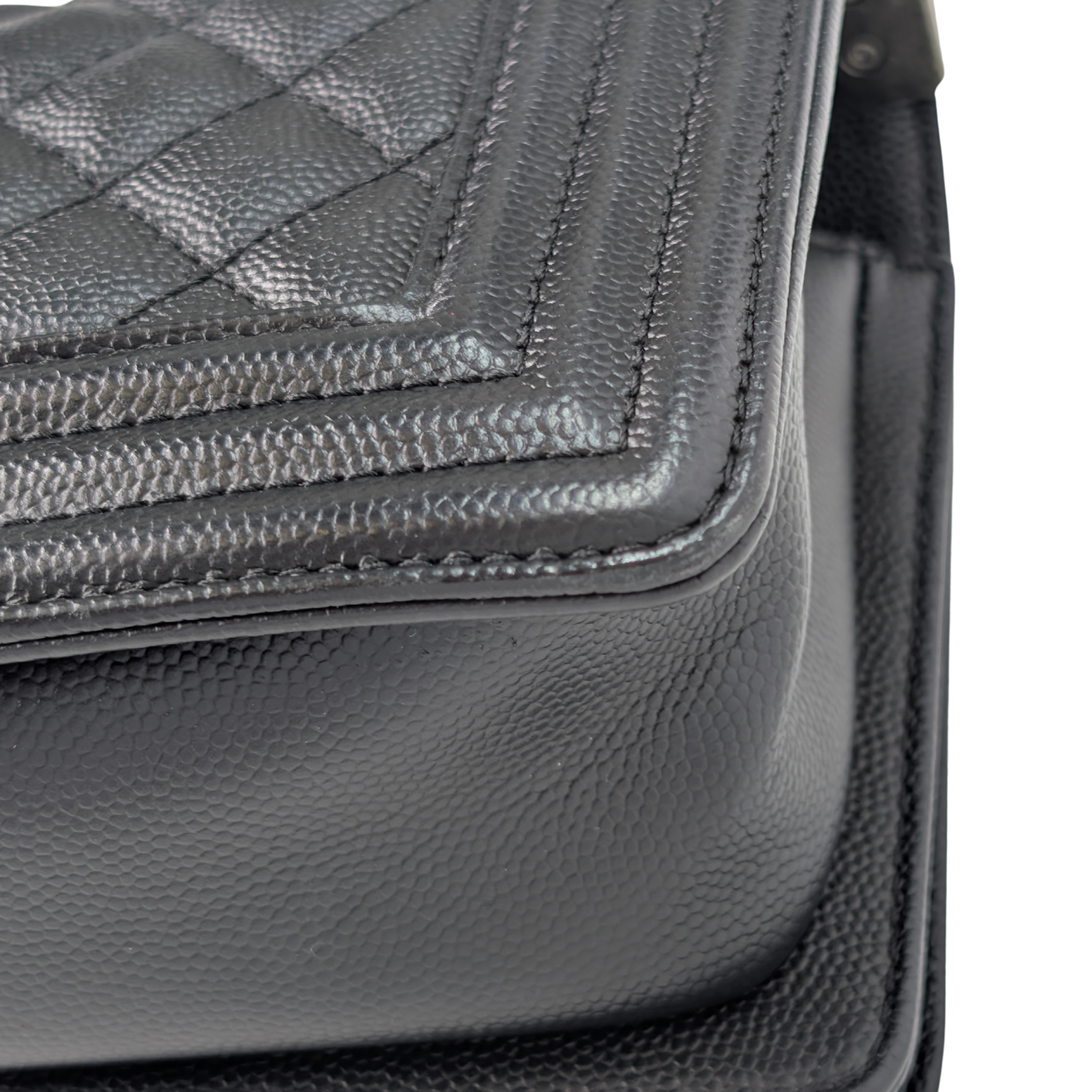 Chanel Small Boy Bag Caviar Black Bag