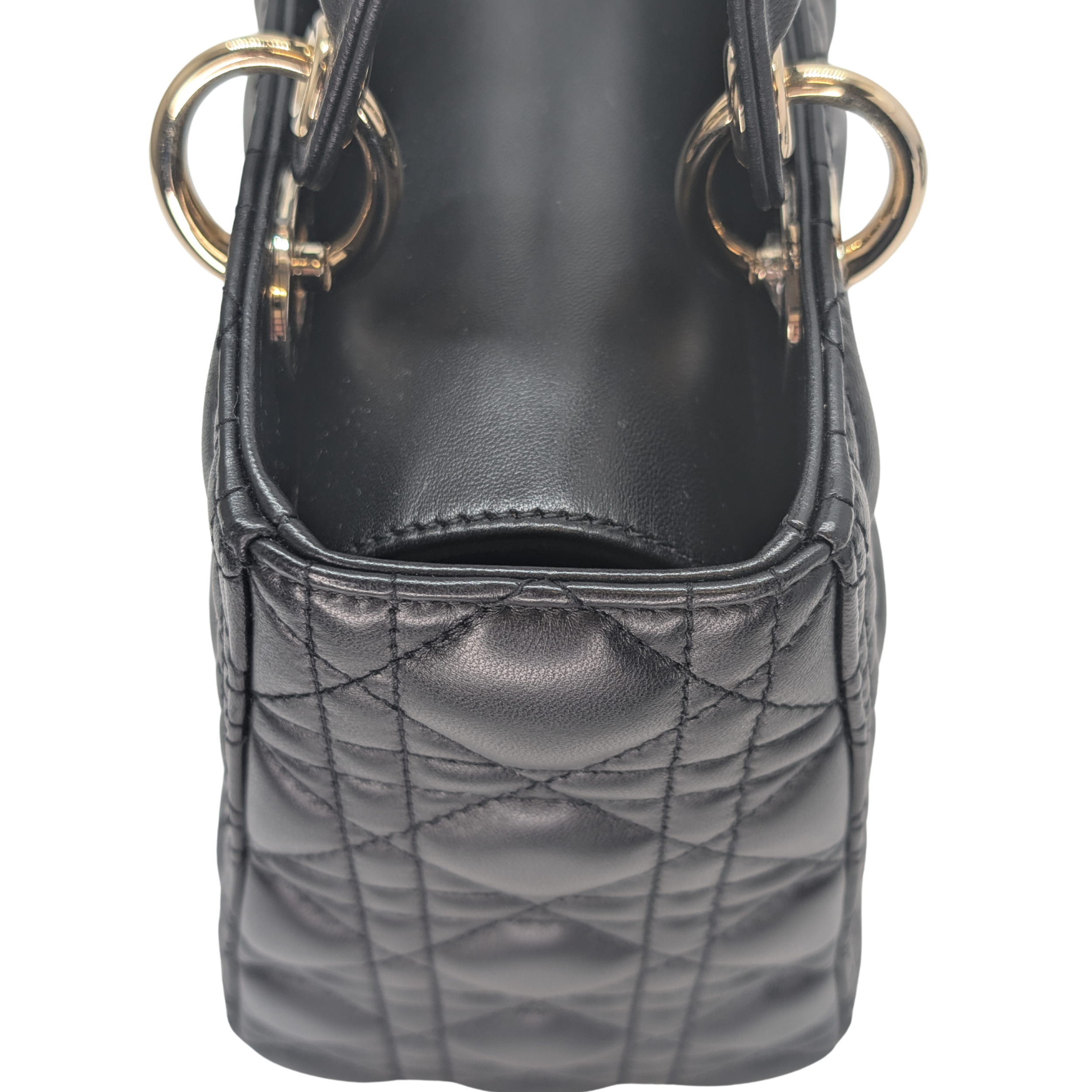 Dior Lambskin Cannage Medium Lady Dior Black