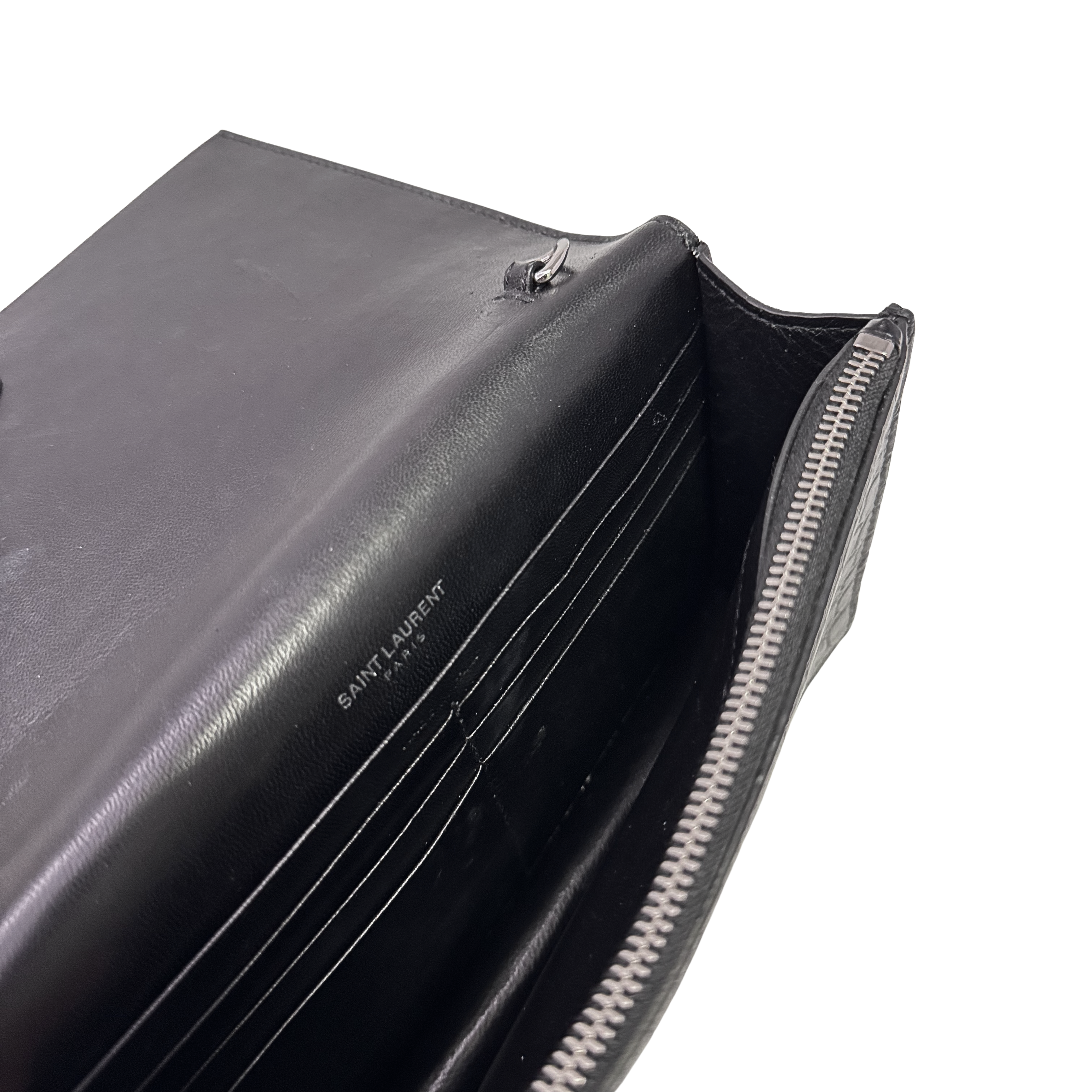Saint Laurent Kate Shoulder Bag Leather Black