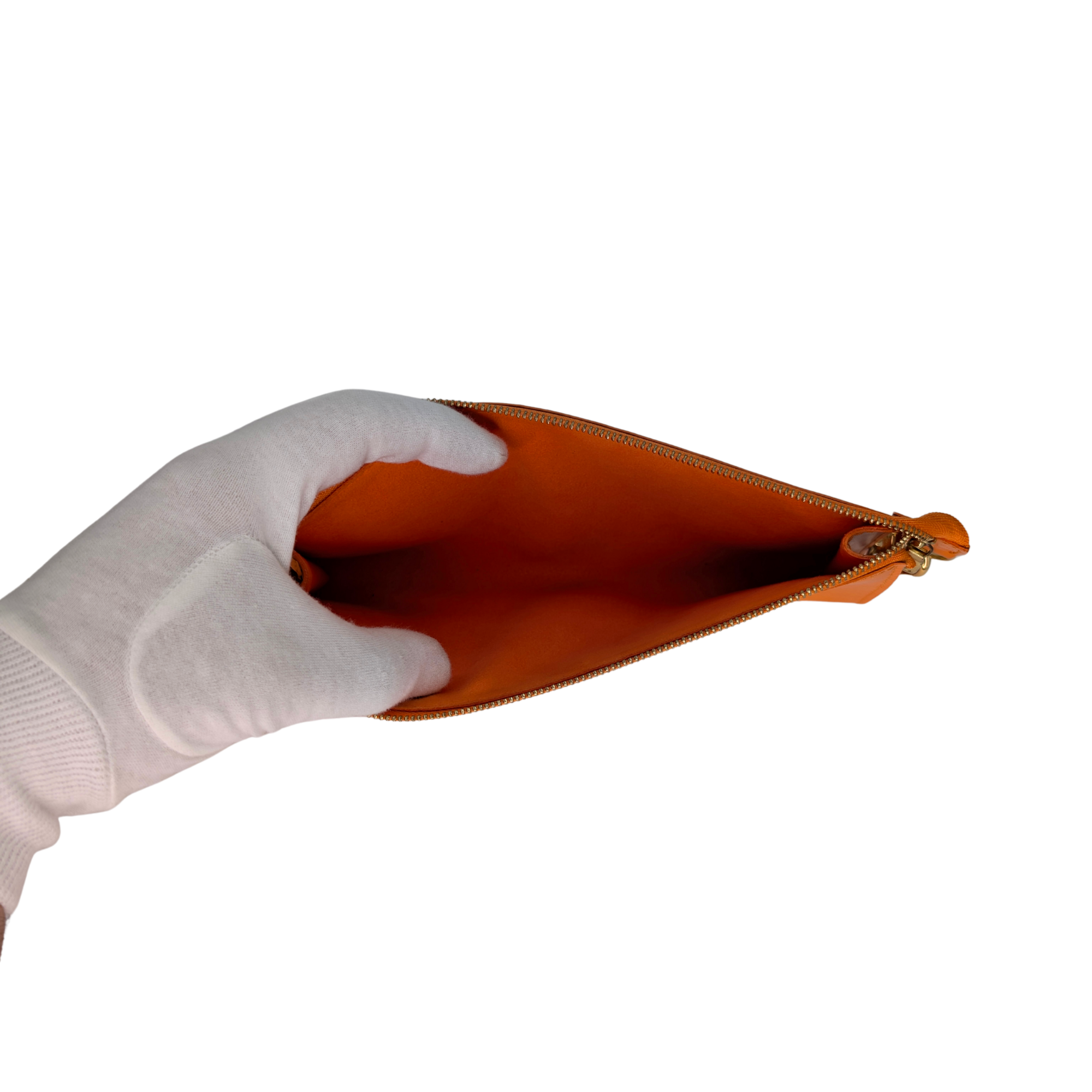 Louis Vuitton Epi Pochette Accessoires Shoulder Bag Orange