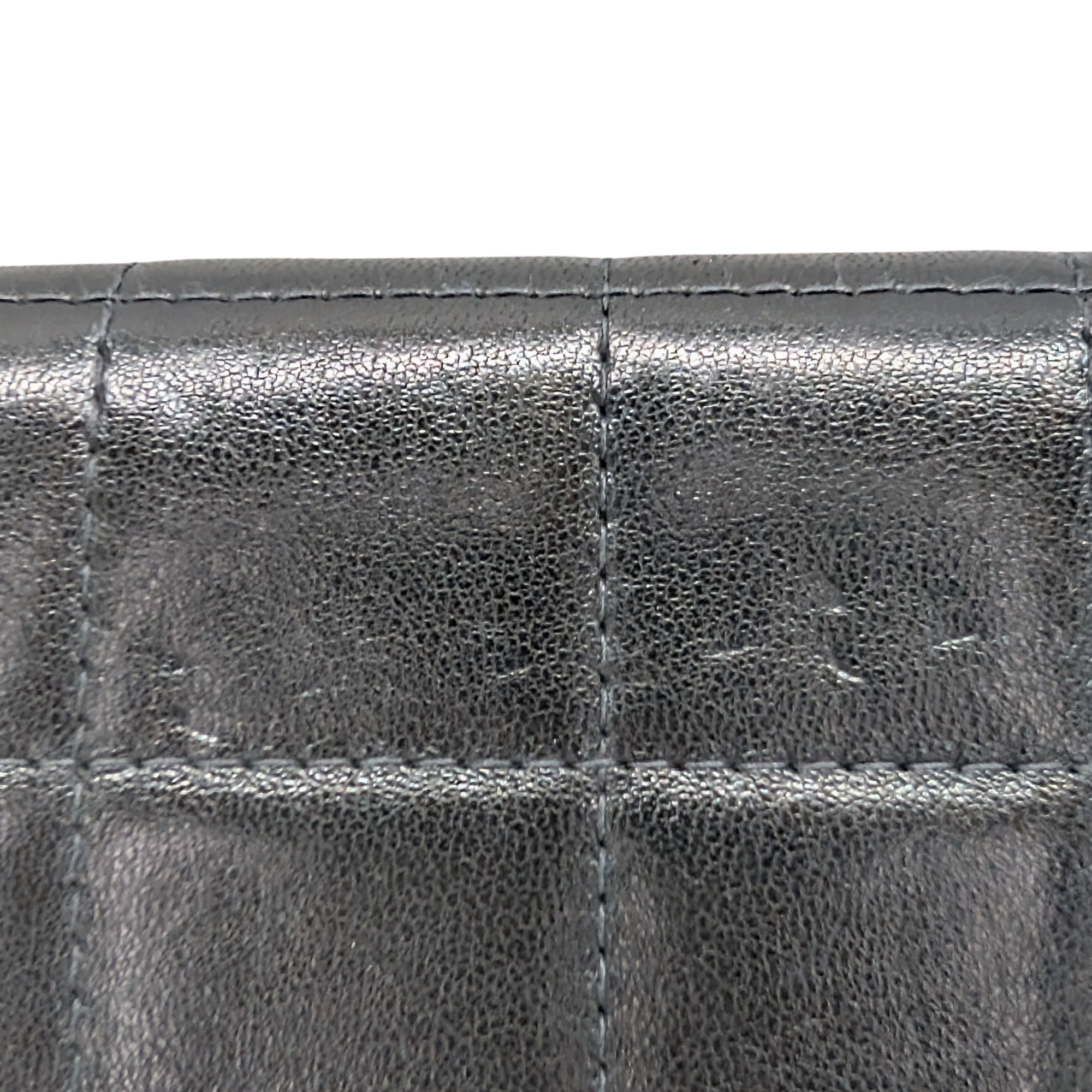 Chanel Chocolate Bar WOC Black/Silver Shoulder Bag