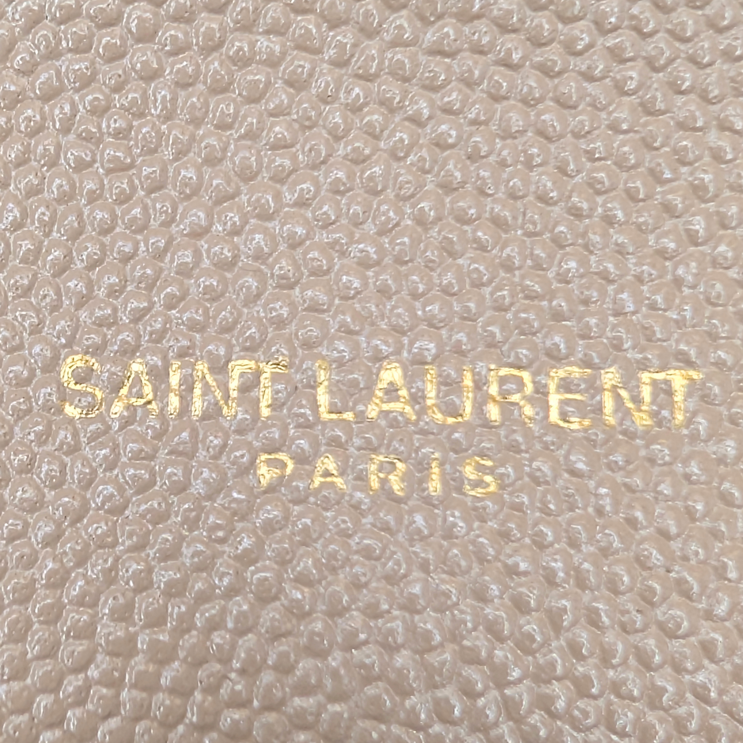 Yves Saint Laurent Uptown Wallet on Chain Dark Beige