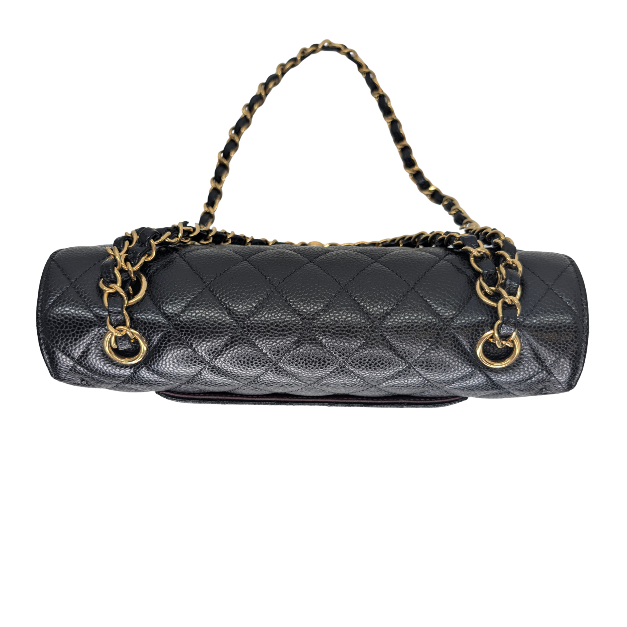 Chanel Classic Flap Bag Caviar Leather Medium Black