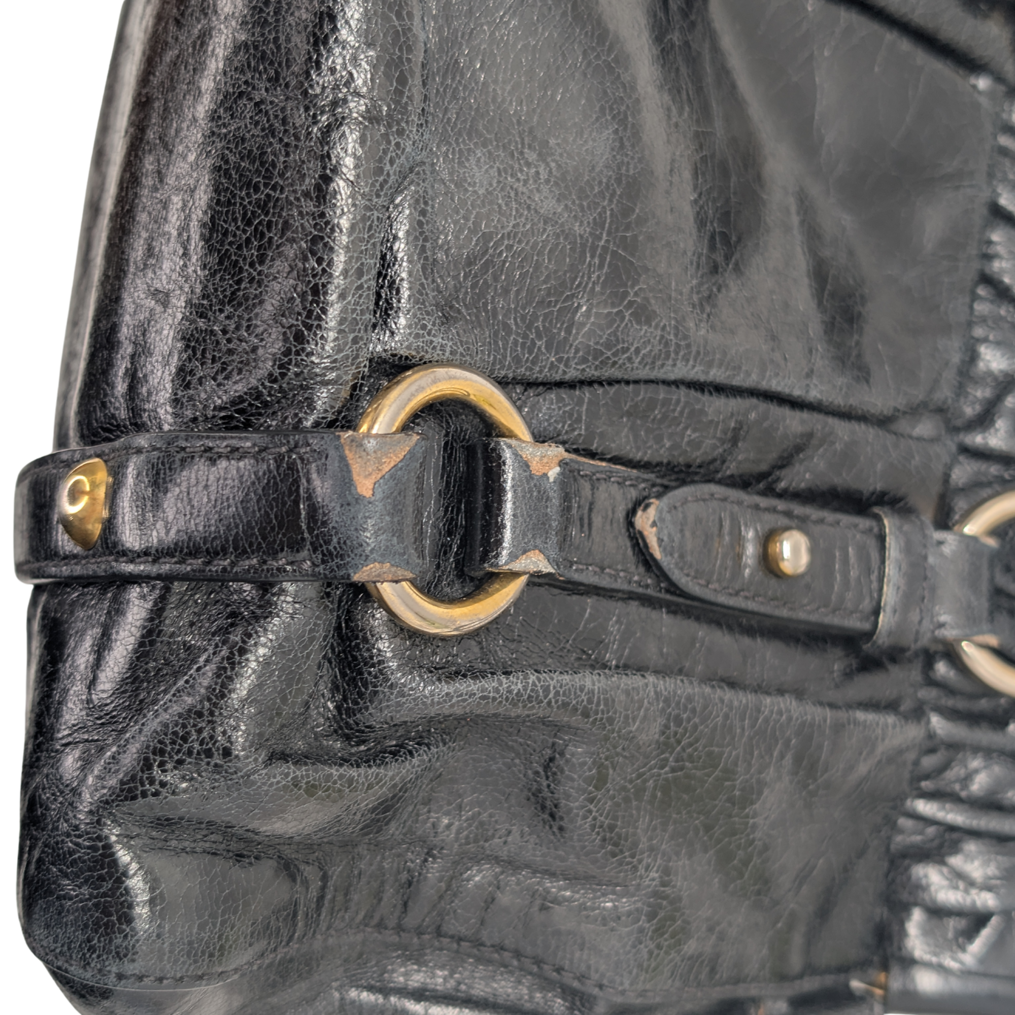 Miu Miu Vitello Crossbody Bag Black