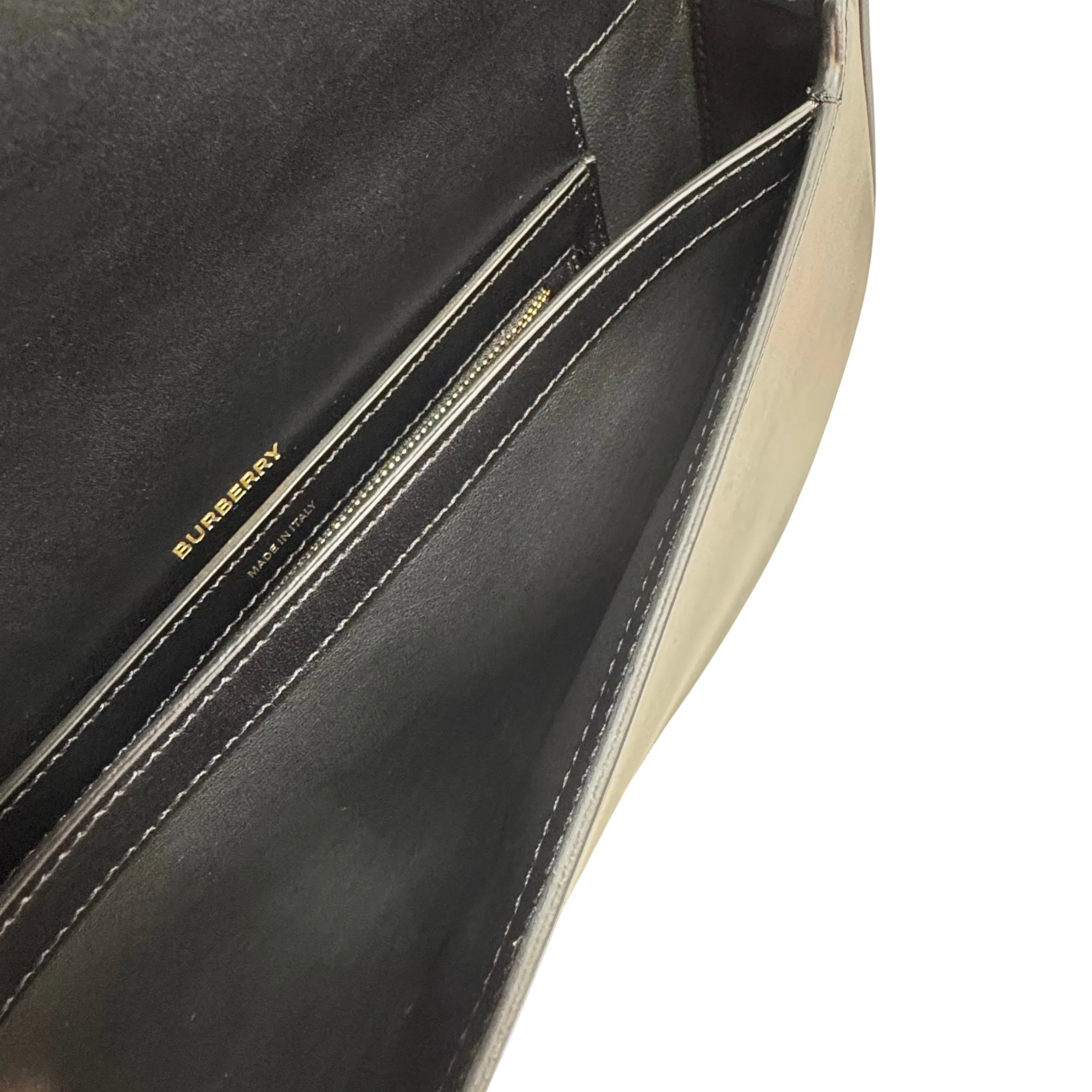 Burberry Small Olympia Handbag Leather Black - Lost Designer