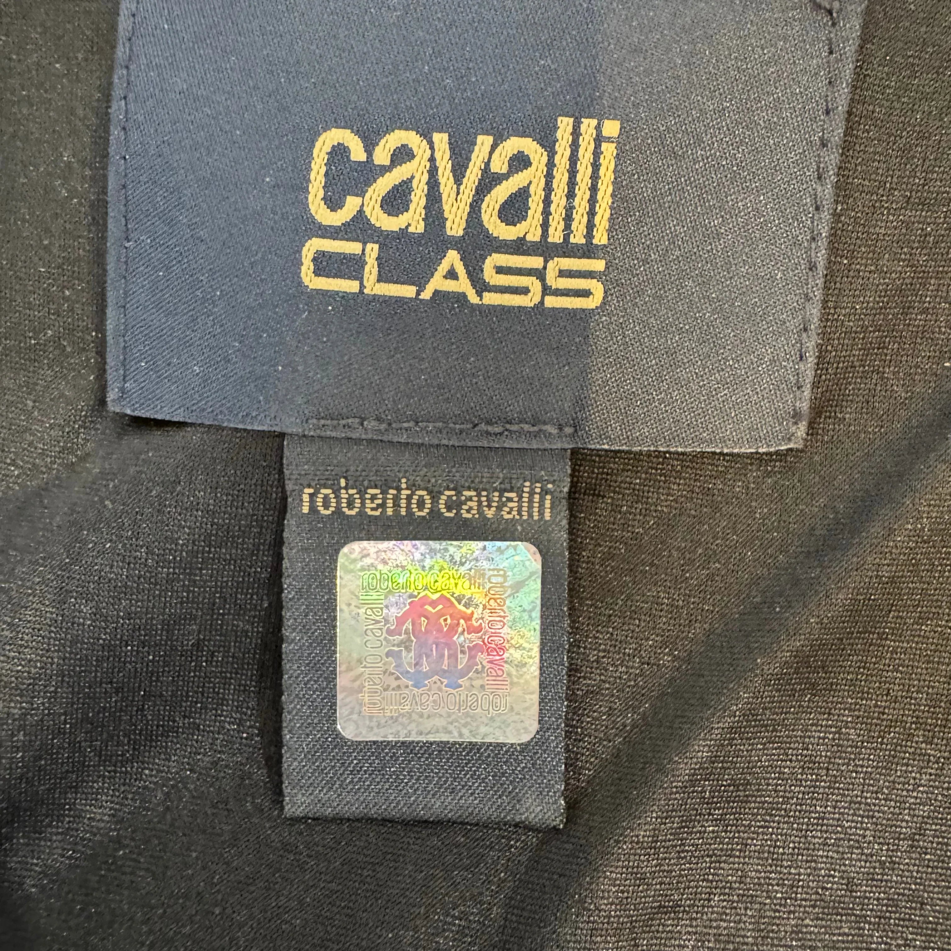 Roberto Cavalli Moon Phase Print Long Sleeve Midi Dress 38 - Lost Designer