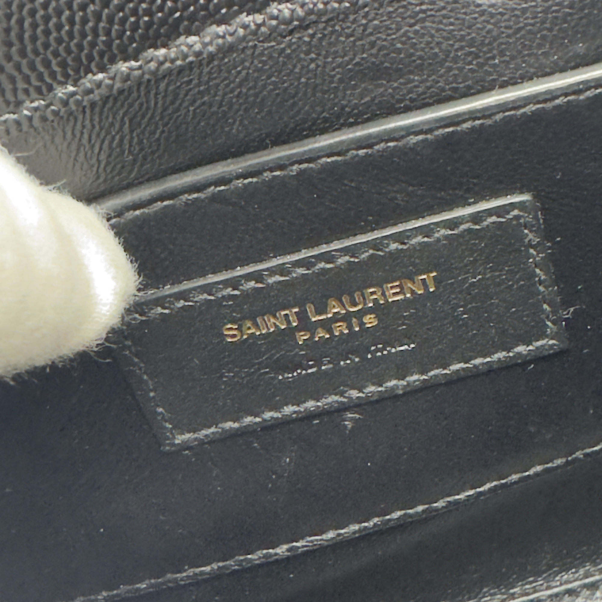 Saint Laurent Cassandra Top Handle Mini Bag Black