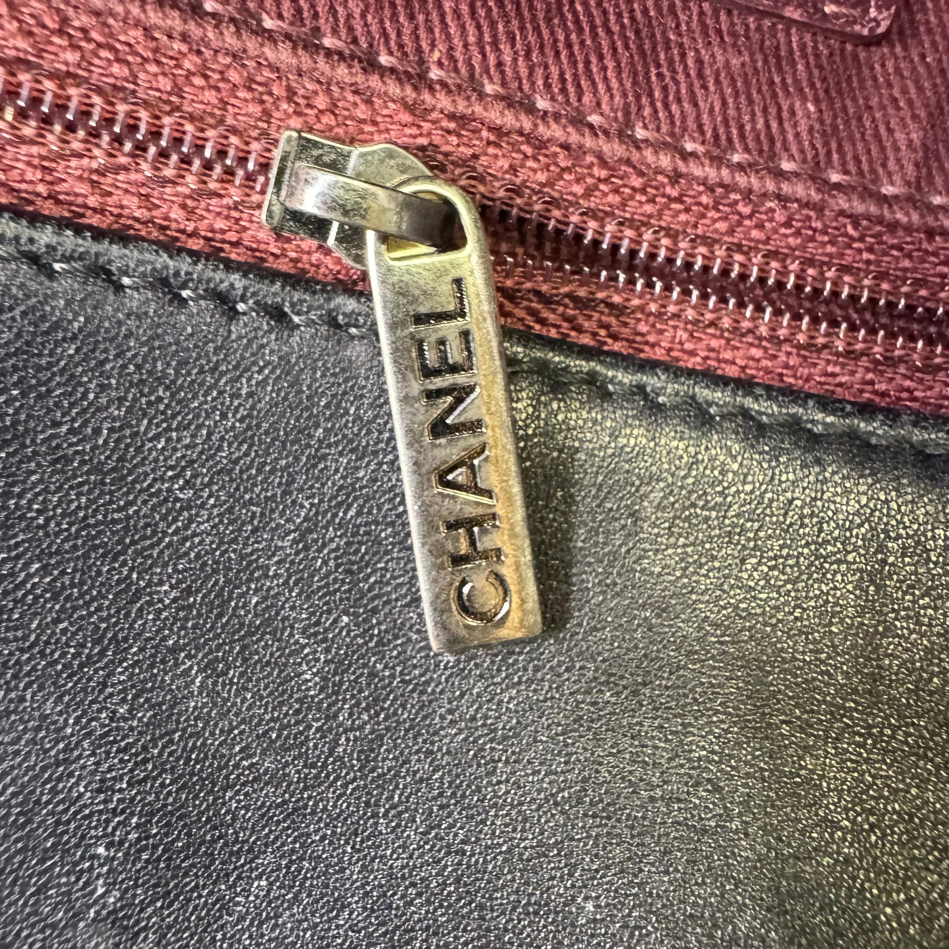 Chanel Lambskin Quilted Large Daily Supple Flap Black - Lost Designer