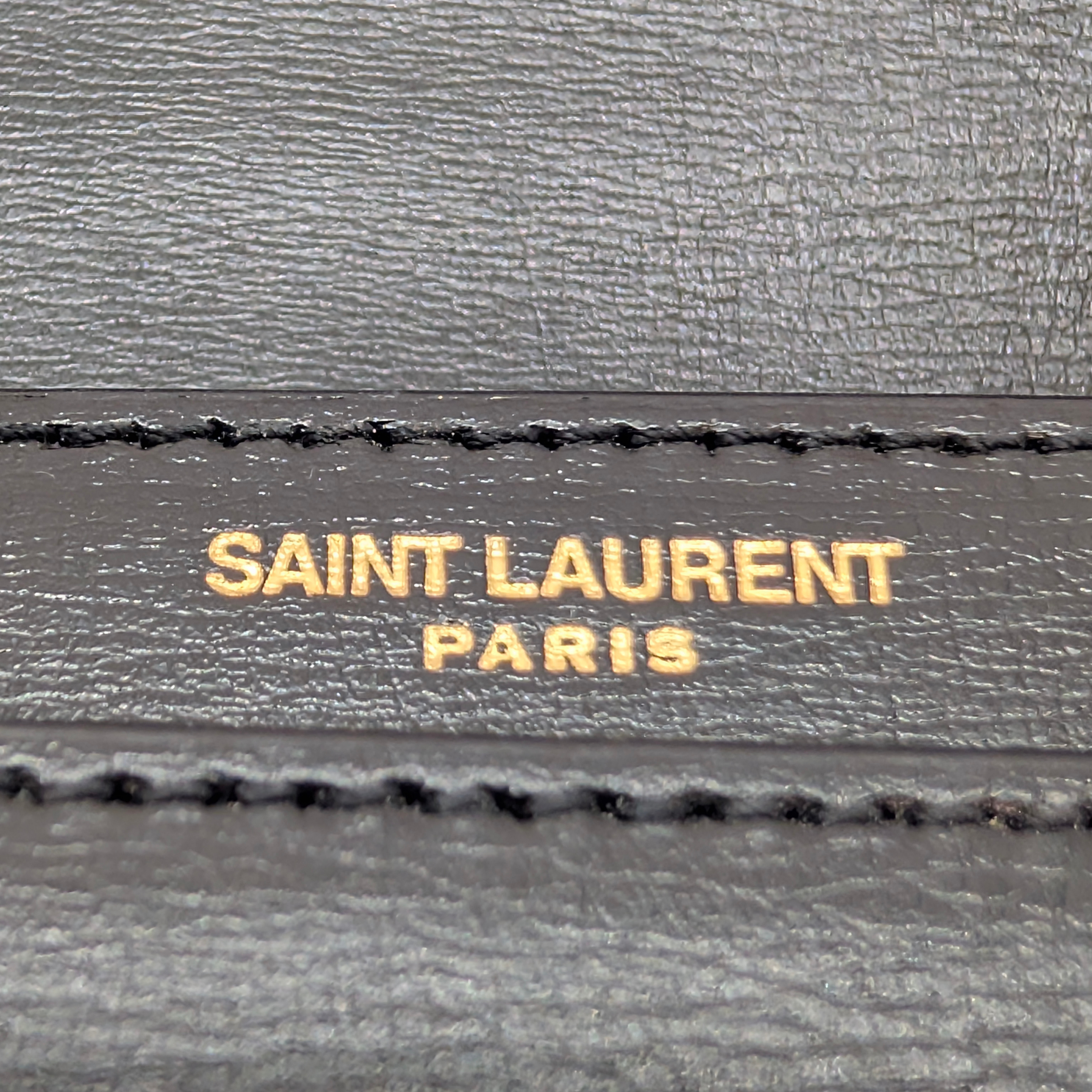 Yves Saint Laurent Sunset Small Leather Shoulder Bag Black