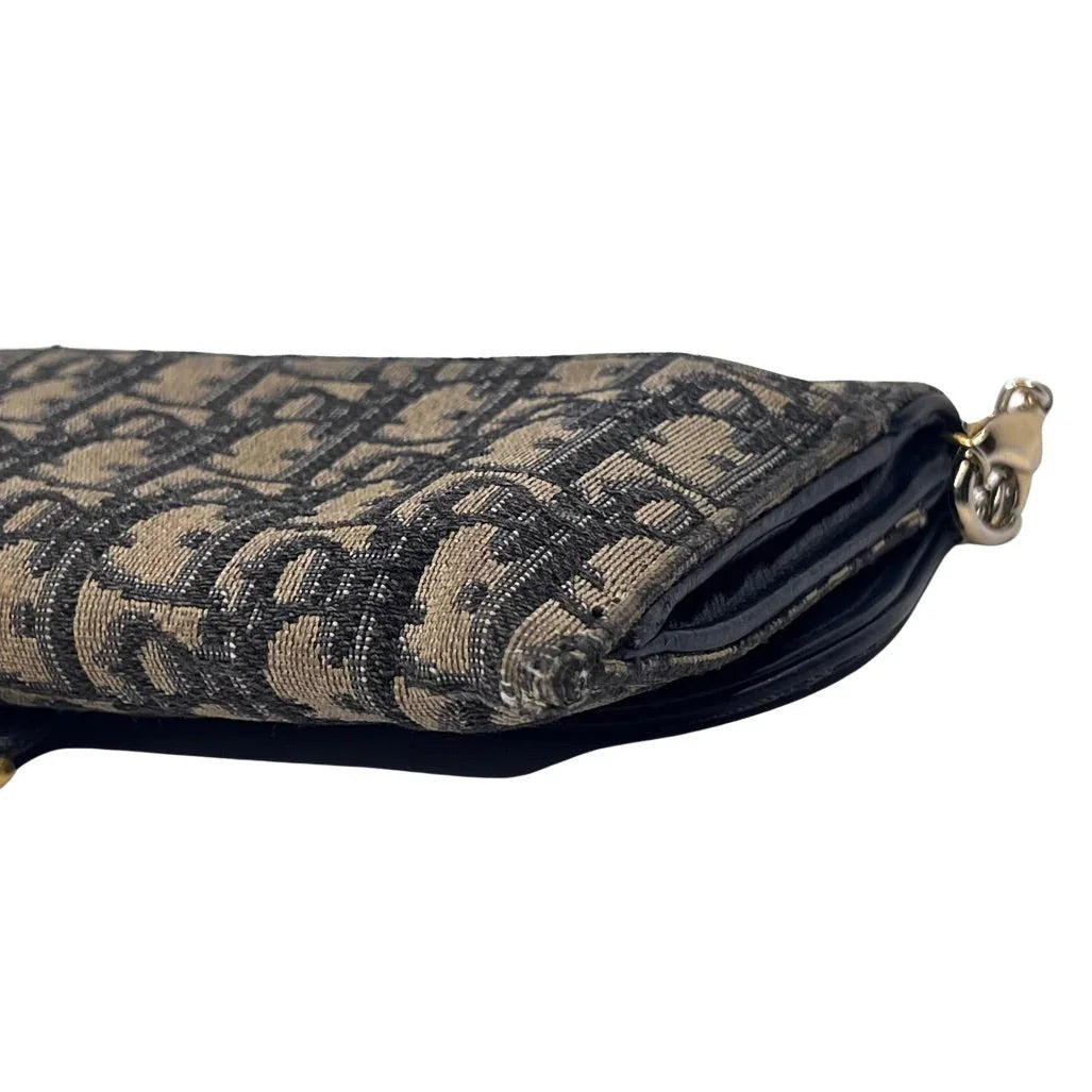 Dior Saddle Wallet on Chain Oblique Jacquard Crossbody Bag