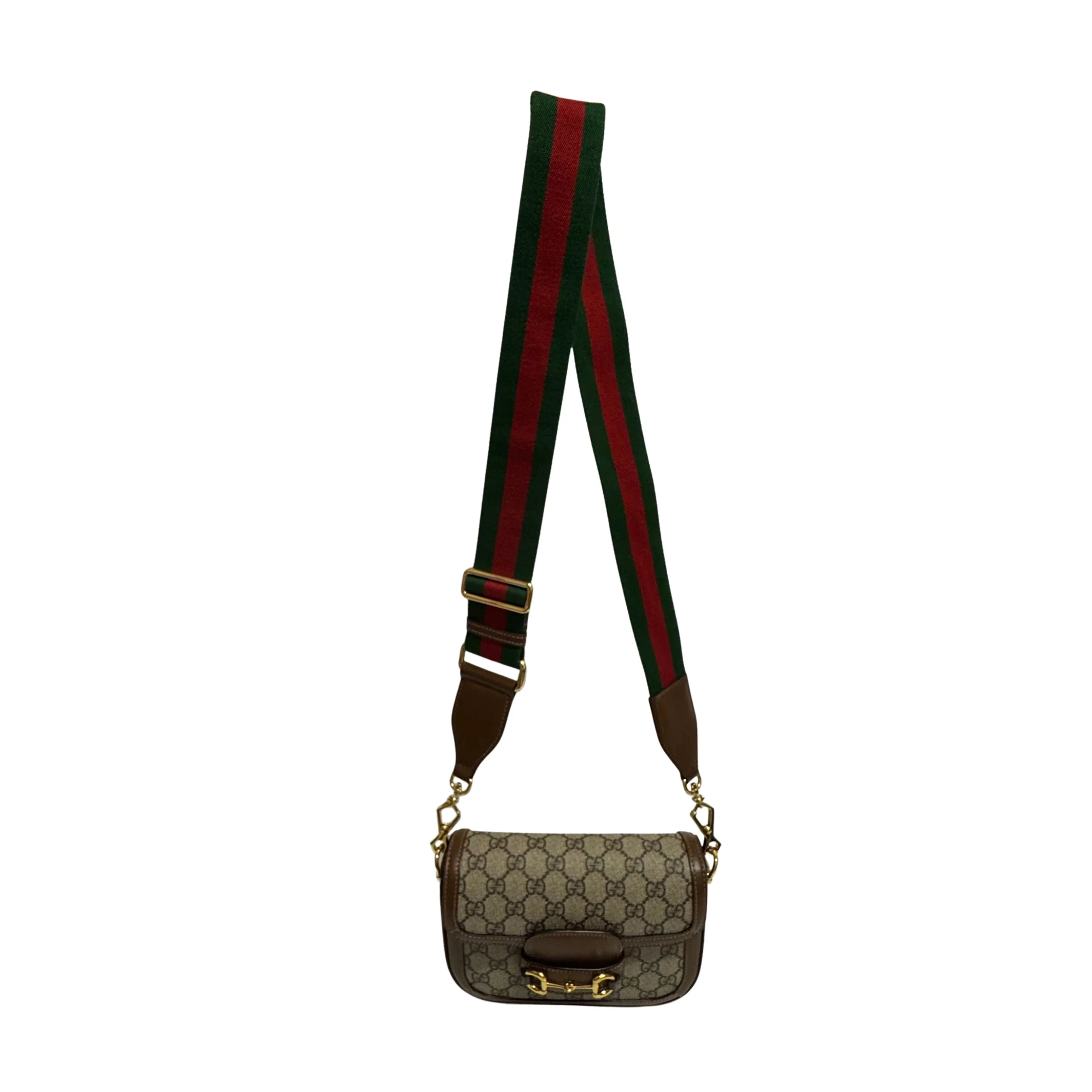 Gucci Horsebit 1955 Shoulder Bag GG Supreme Canvas/Leather Beige/Brown
