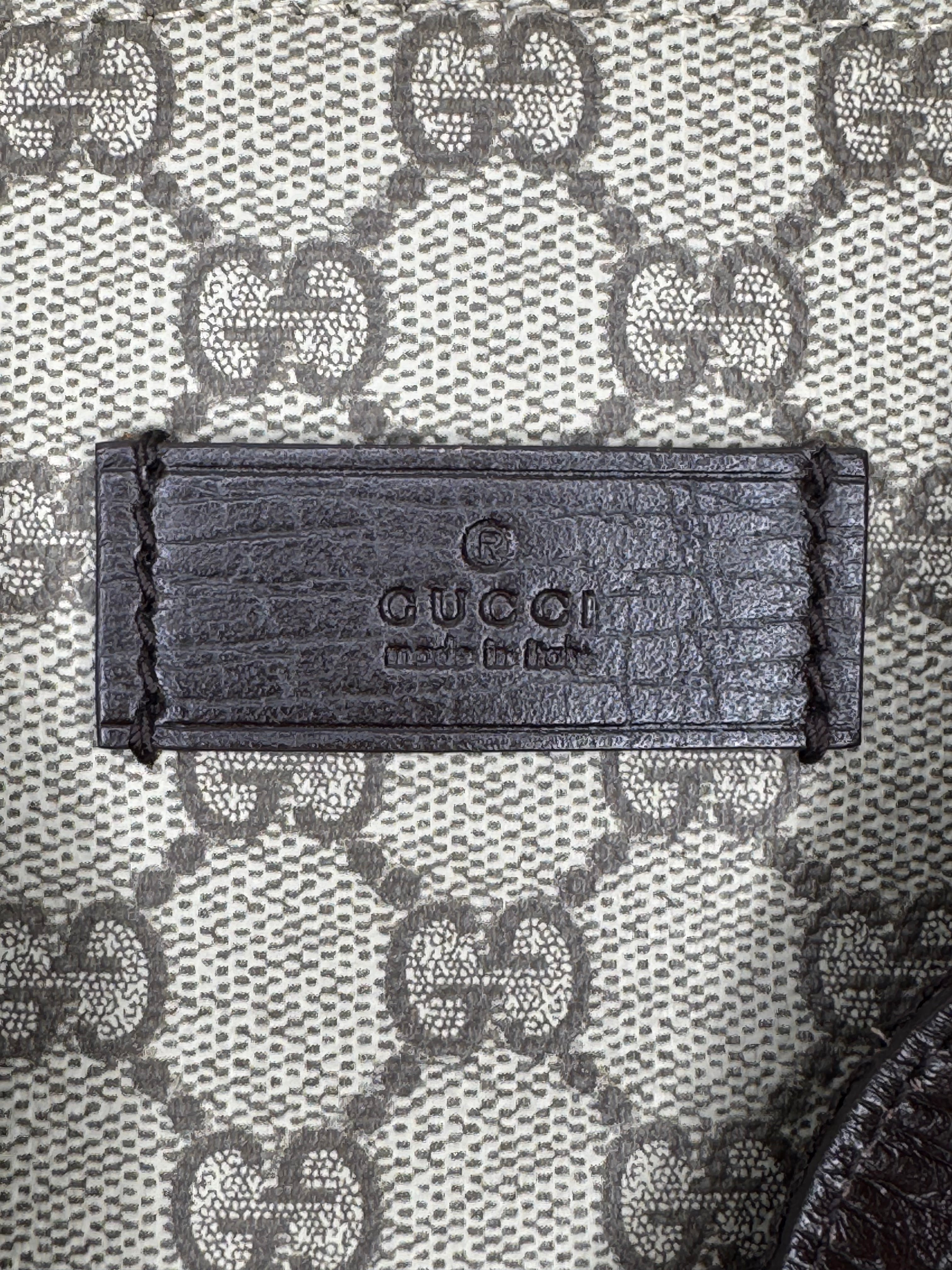 Gucci GG Plus Small Monogram Tote Bag Brown