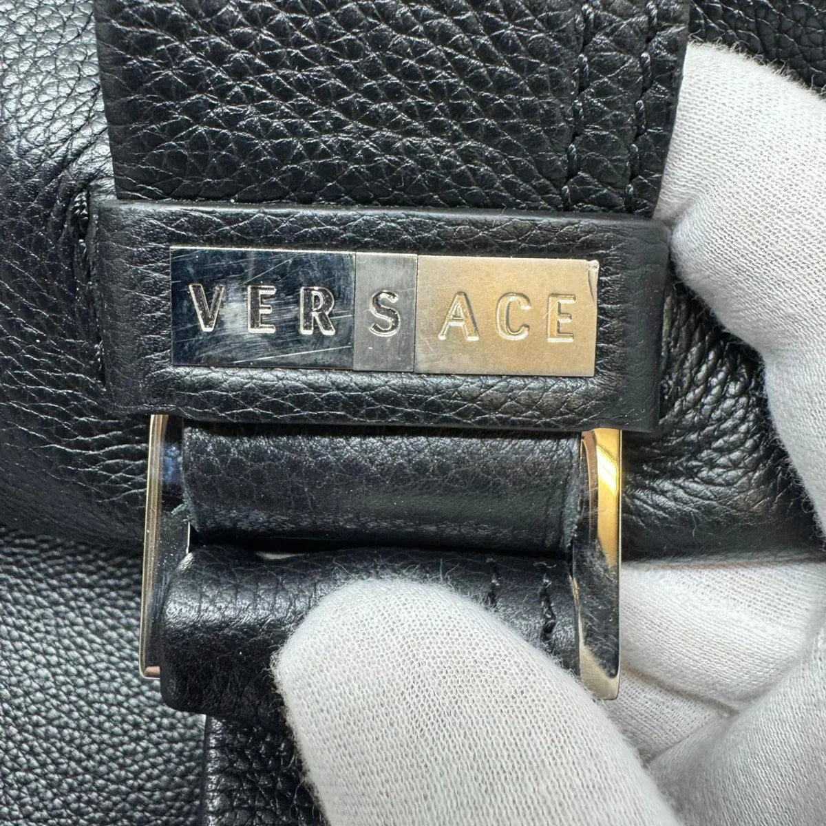 Versace Carry On Large Leather Black - Lost Designer