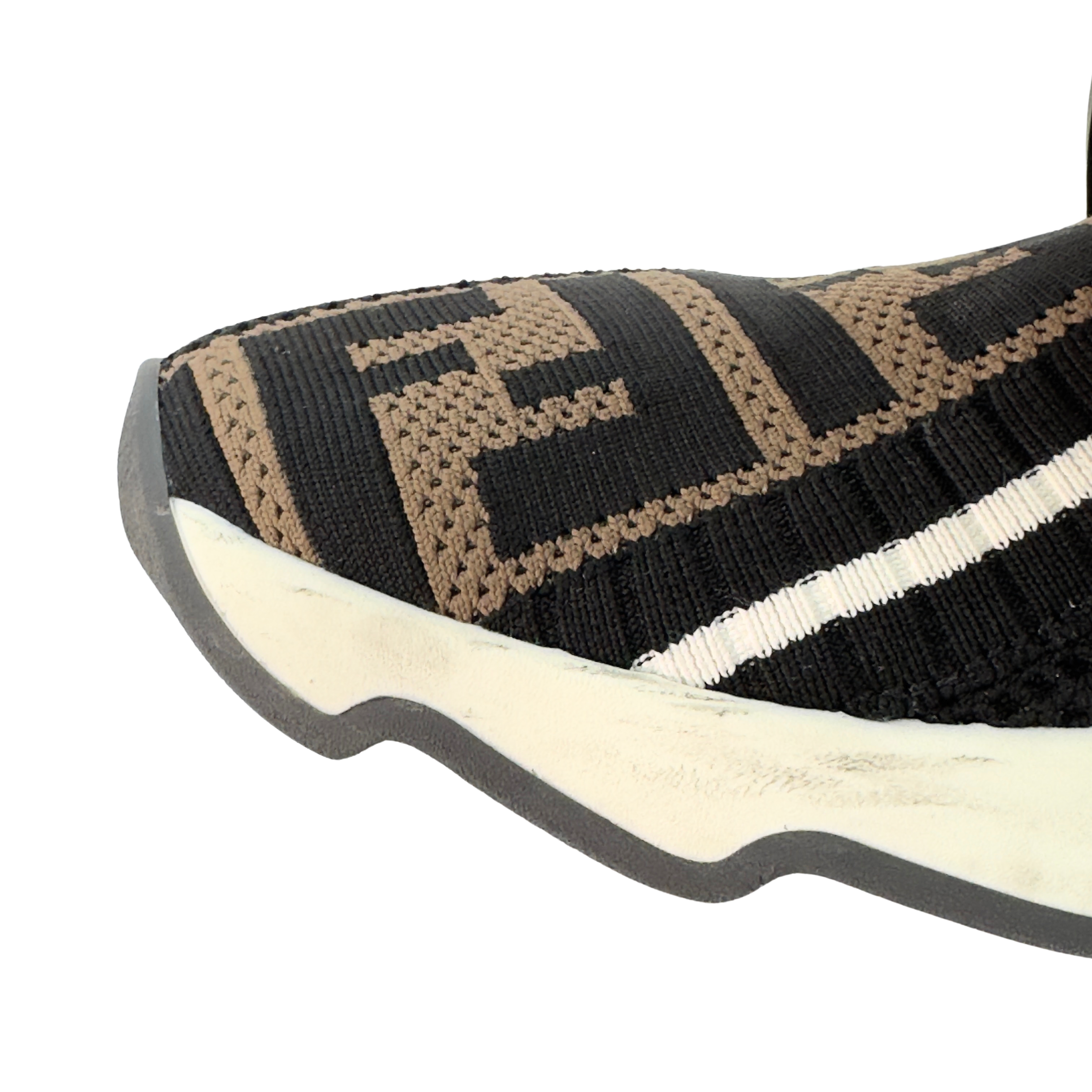 Fendi Stretch Yarn FF Stiff Band Rockoko Sneakers 38