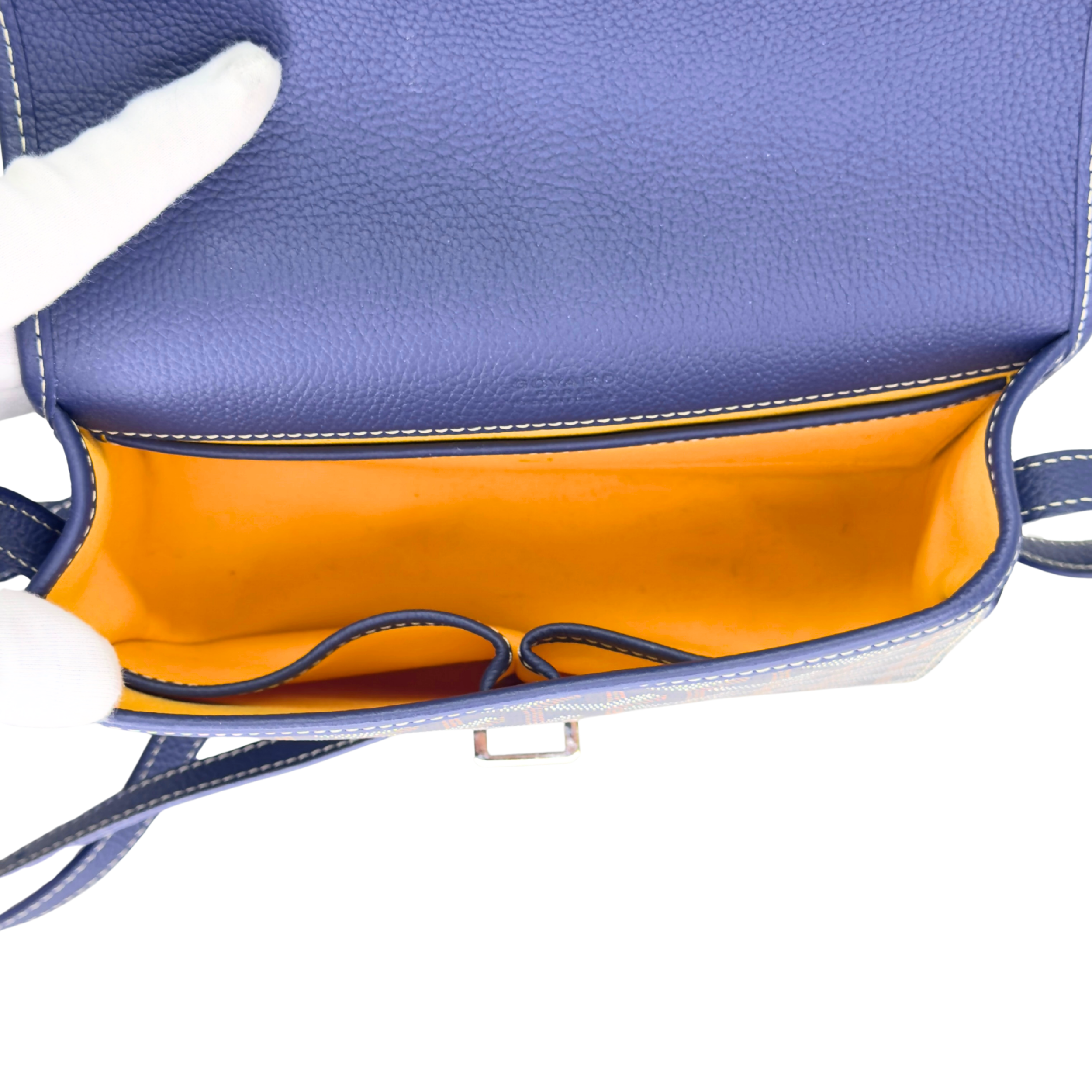 Goyard Belvedere II PM Crossbody Messenger Bag Navy