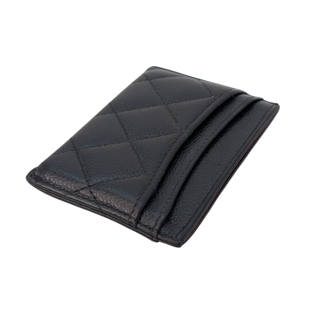 Chanel Classic Black Card Holder Black