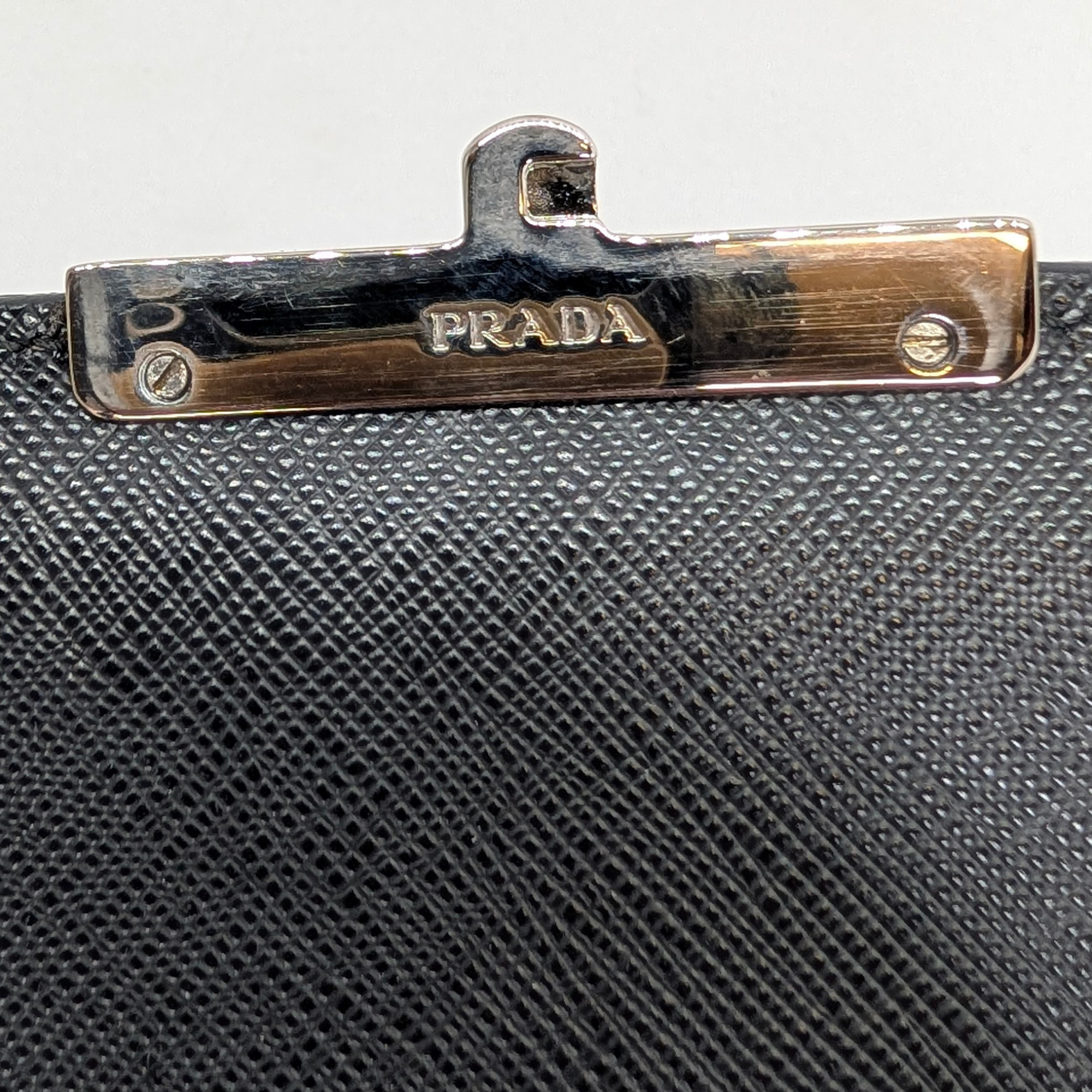 Prada Saffiano Lux Crossbody Bag Black