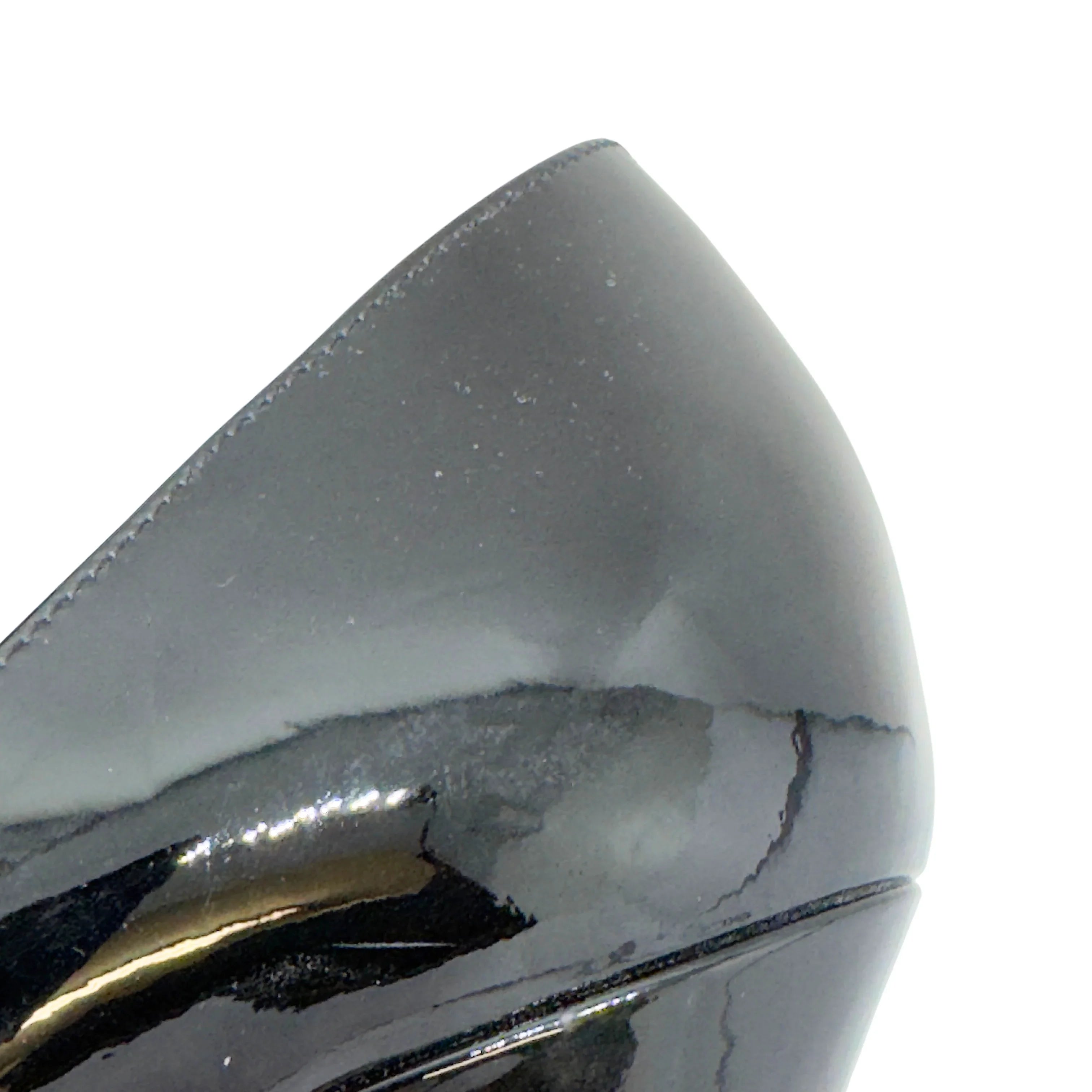 Christian Louboutin Lady Peep Red Bottom Pumps Black 38 - Lost Designer