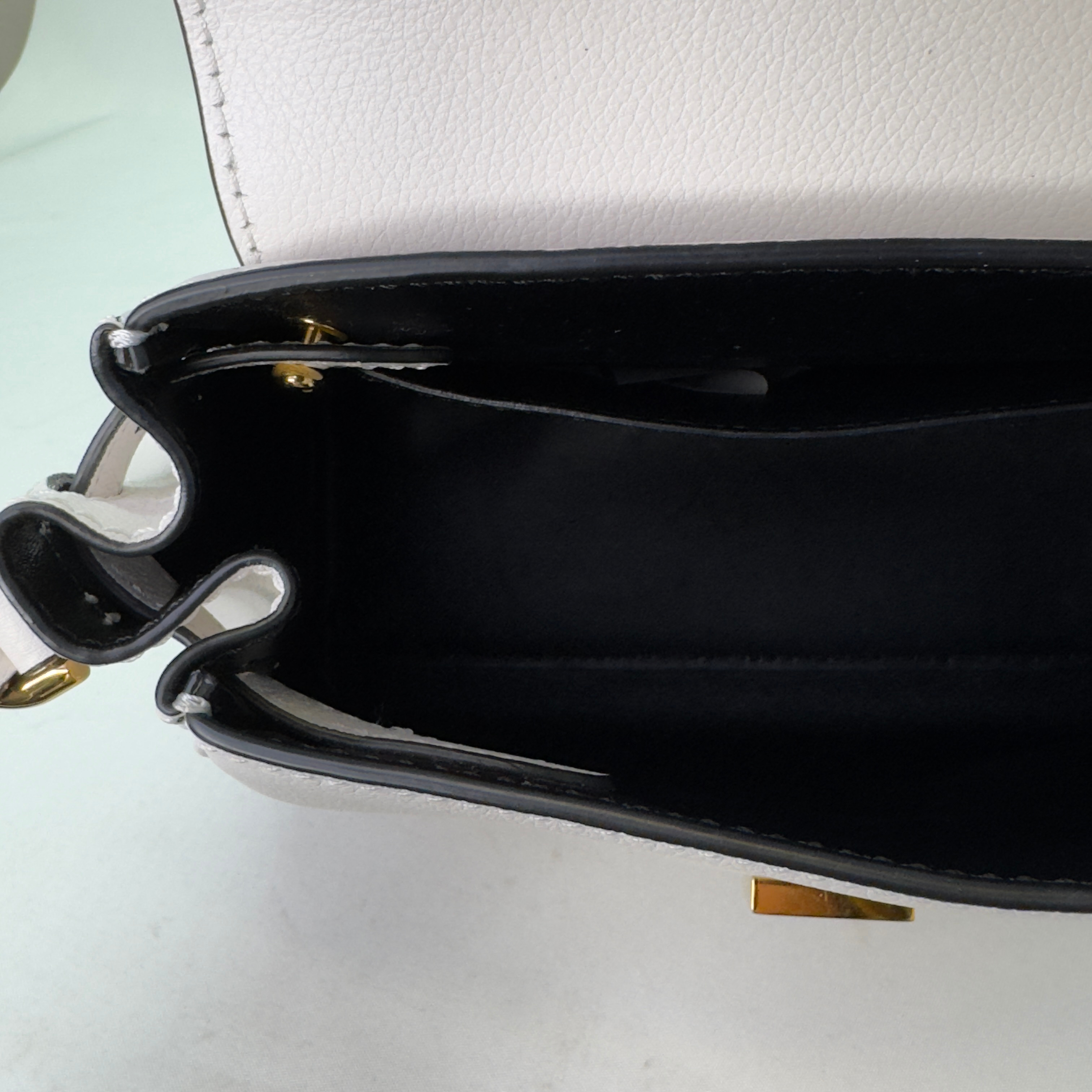 Versace La Medusa Small Crossbody Bag White