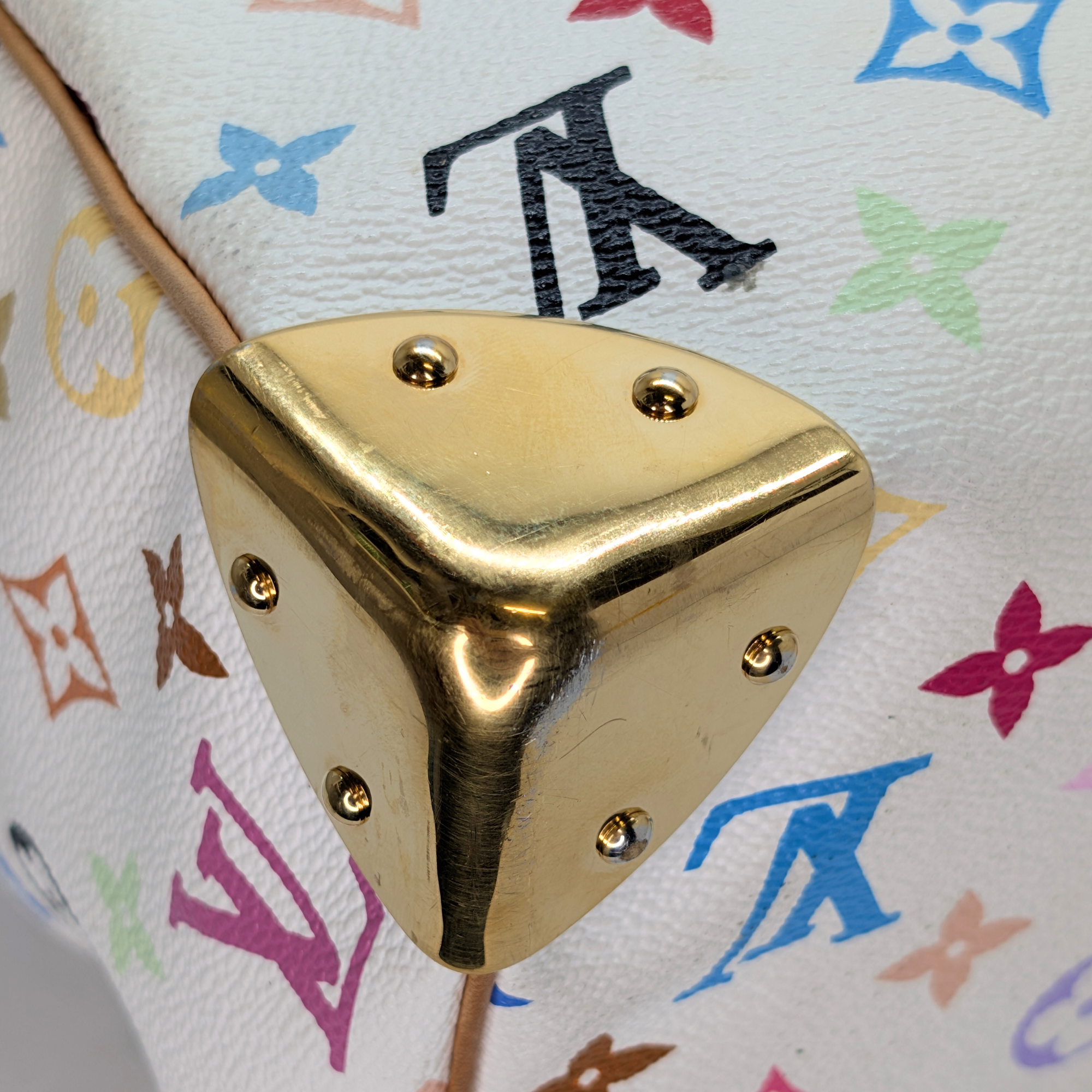 Louis Vuitton Murakami Speedy 30 Multicolour Handbag White