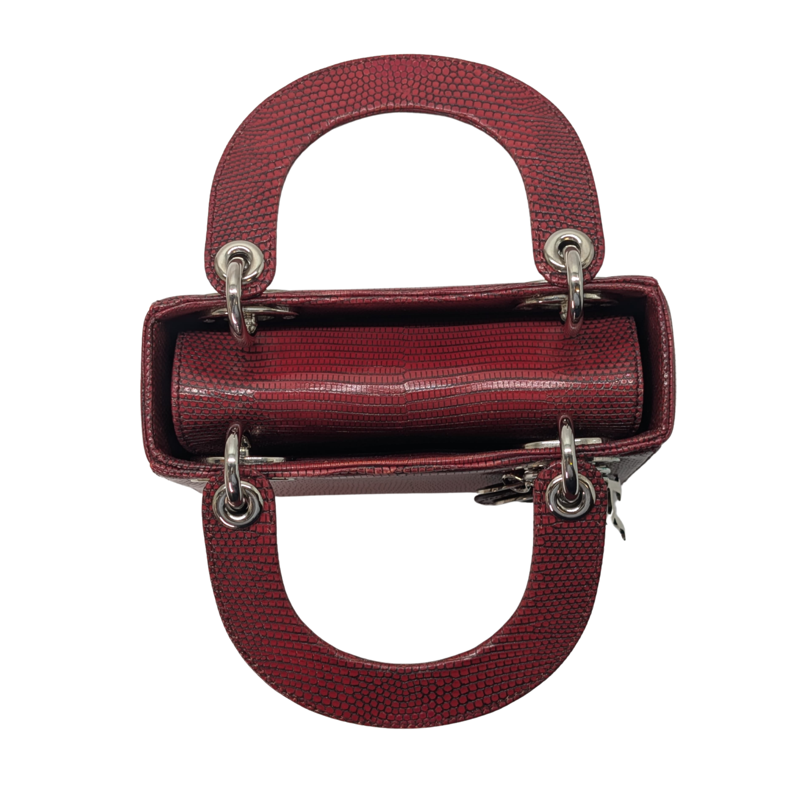 Christian Dior Mini Lady Dior Python Burgundy