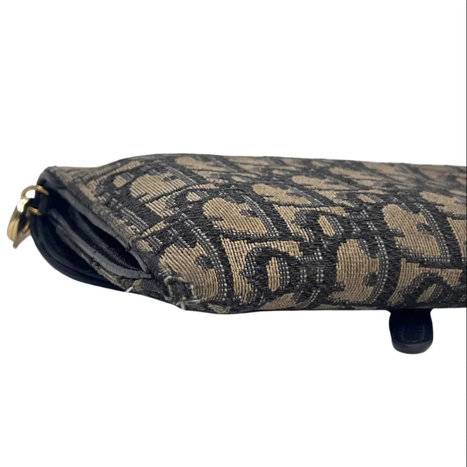 Dior Saddle Wallet on Chain Oblique Jacquard Crossbody Bag