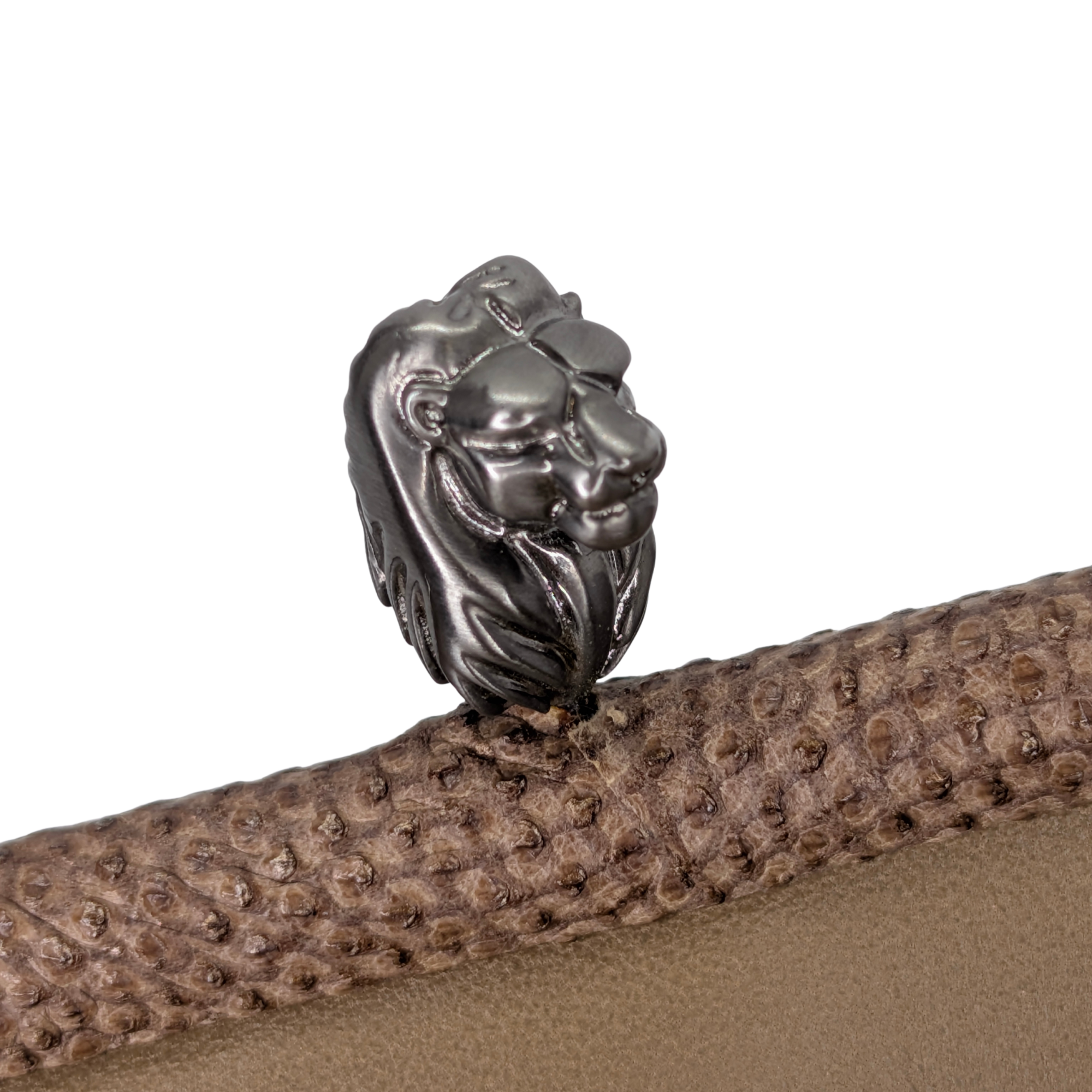 Bvlgari Lizard Skin Handbag Beige