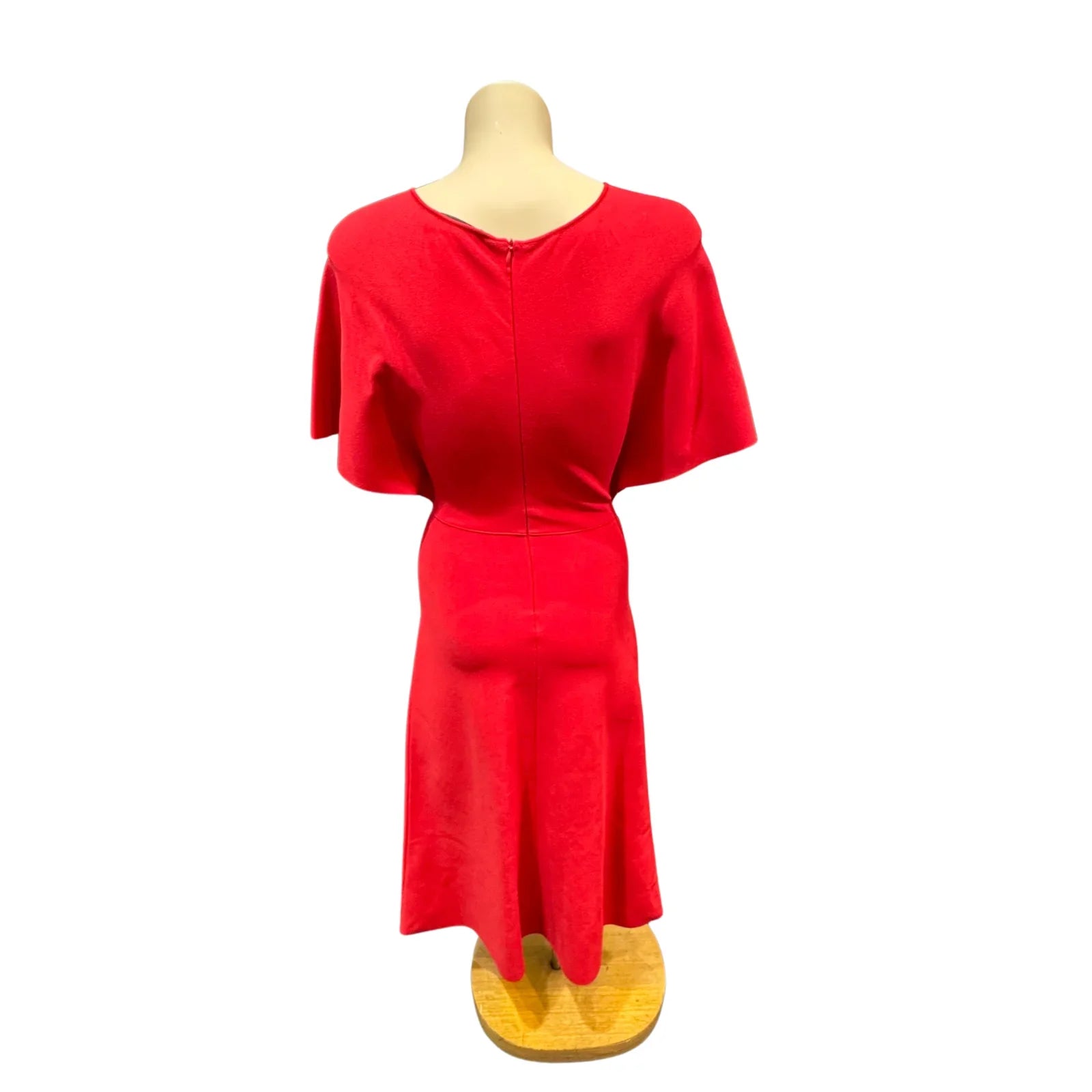 Valentino Flutter Sleeve Maxi Dress Red - Lost Designer