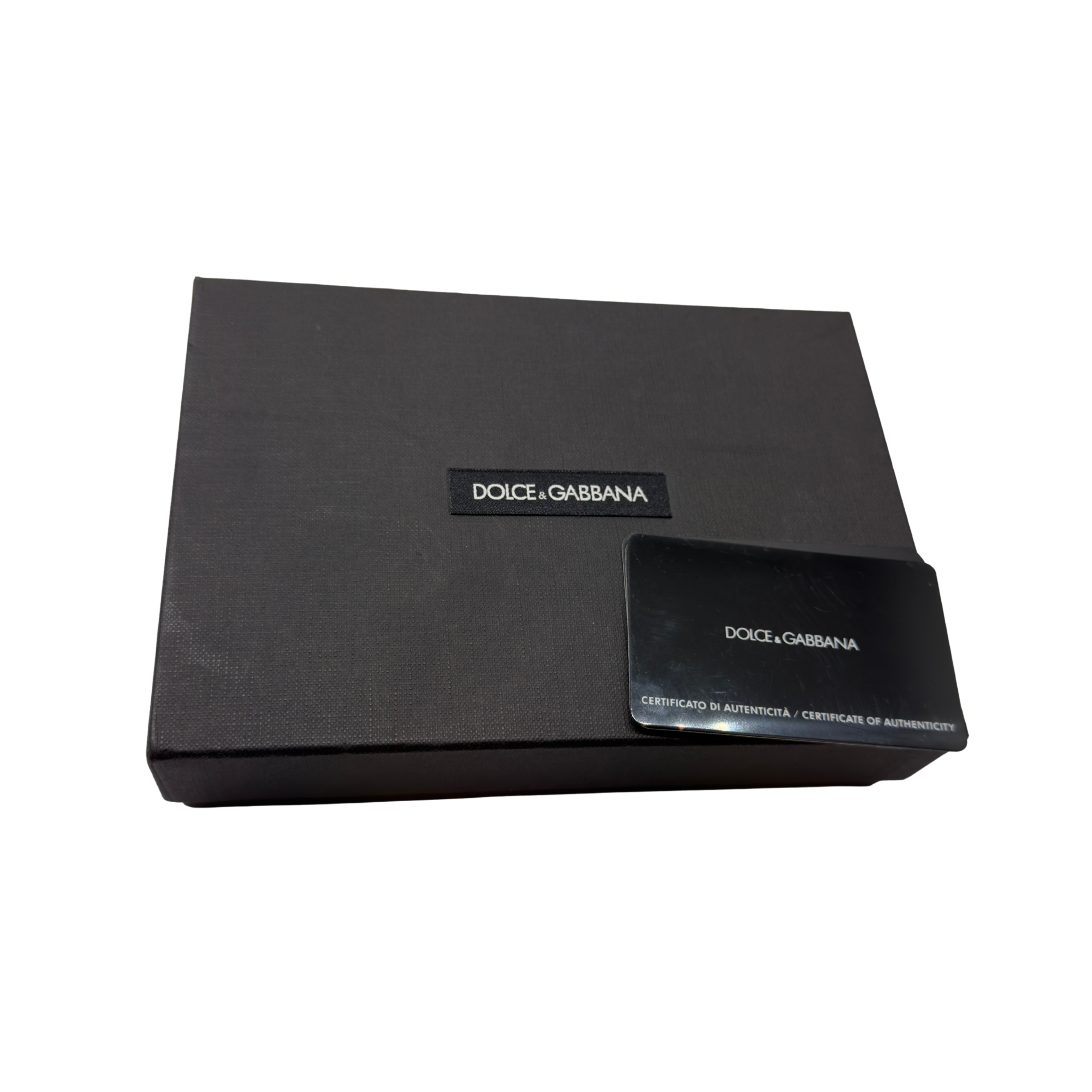 Dolce & Gabbana Leopard Print Leather Wallet Khaki