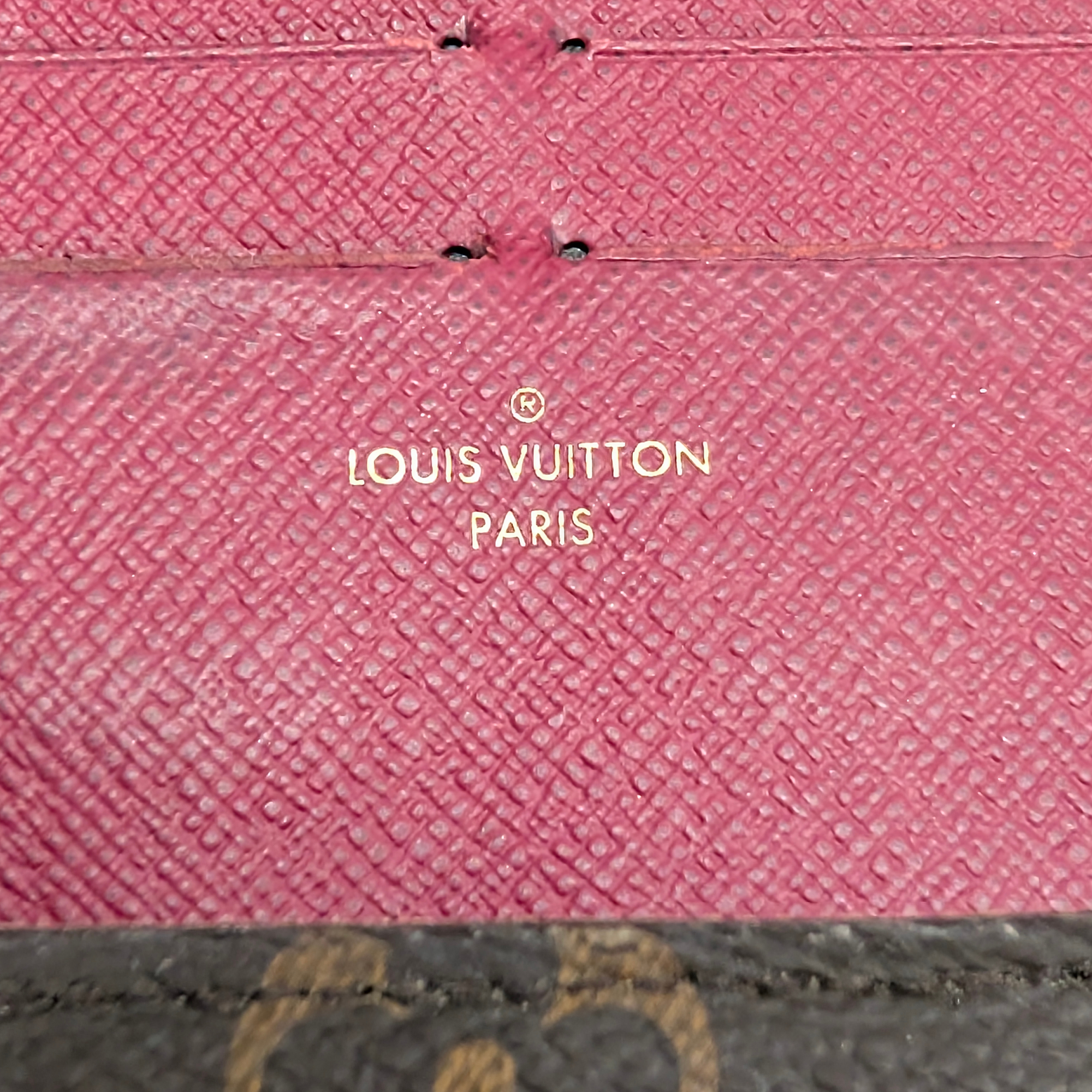 Louis Vuitton Félicie Pochette Clutch Bag Brown
